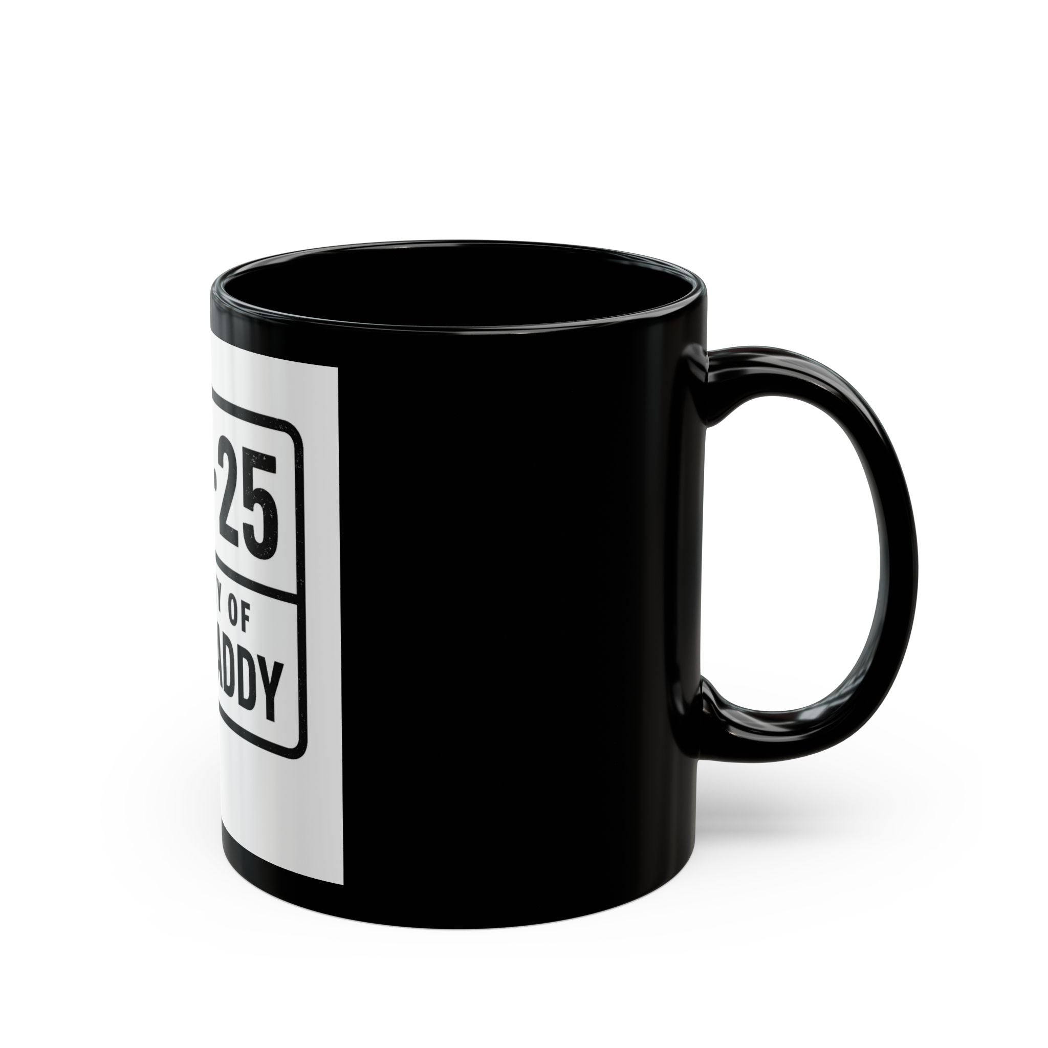 Personalized Black Mug for Dads, Custom Gift, Father's Day Mug, Coffee Cup for Dad, Nato Daddy Mug