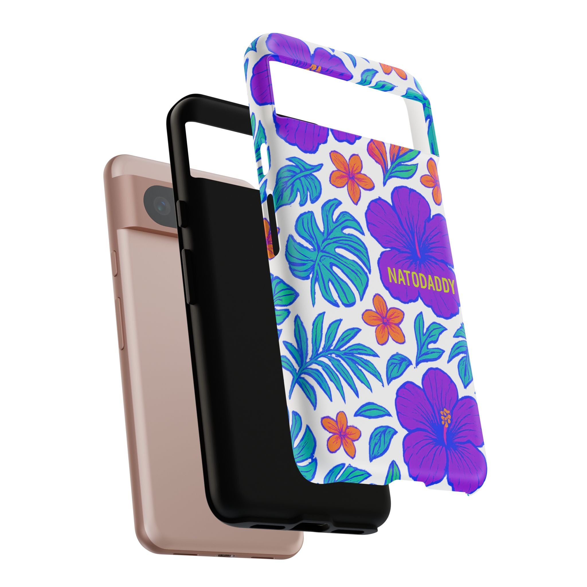 Tropical Phone Case | Tough Cases with Floral Design, Gift for Him/Her, Summer Vibe, Phone Accessory, Cute Design