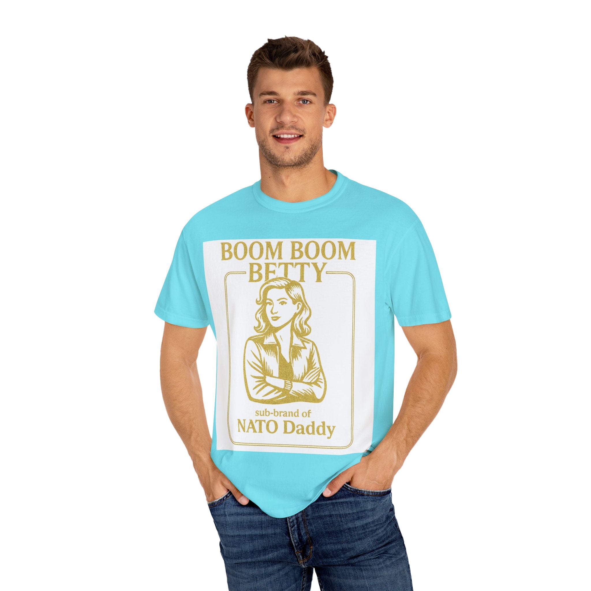 Boom Boom Betty Unisex T-Shirt, Funny Graphic Tee, Gift for Dads, Quirky Casual Wear, Unique Father's Day Present, Humor Shirt