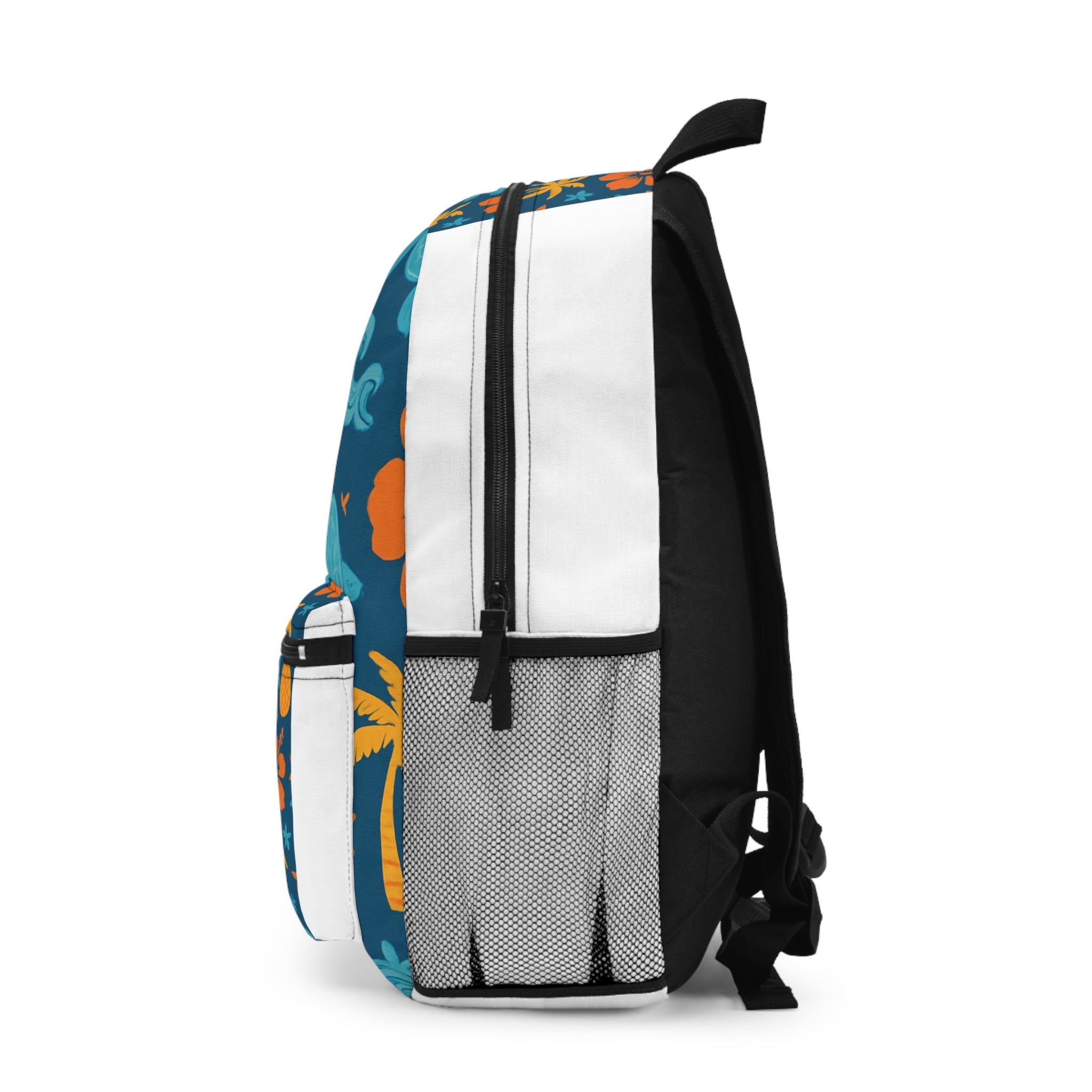 Tropical Surfing Backpack, Beach Luggage, Travel Bag, Customizable School Backpack, Nautical Print Backpack, Gift for Dads