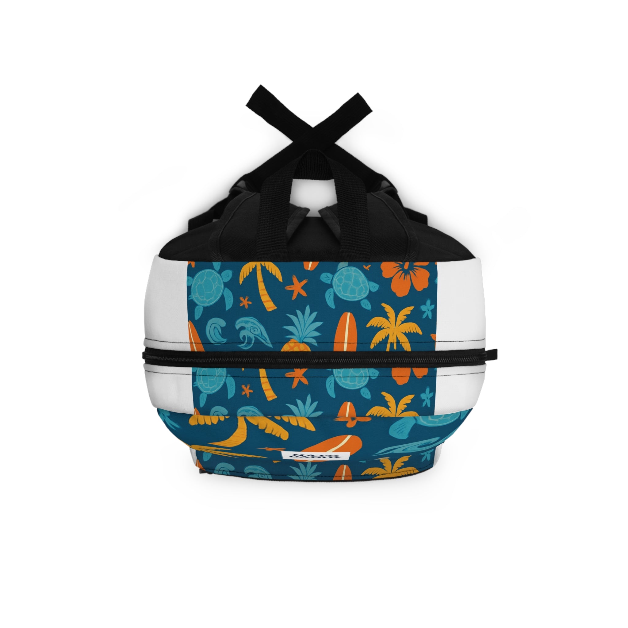 Tropical Surfing Backpack, Beach Luggage, Travel Bag, Customizable School Backpack, Nautical Print Backpack, Gift for Dads