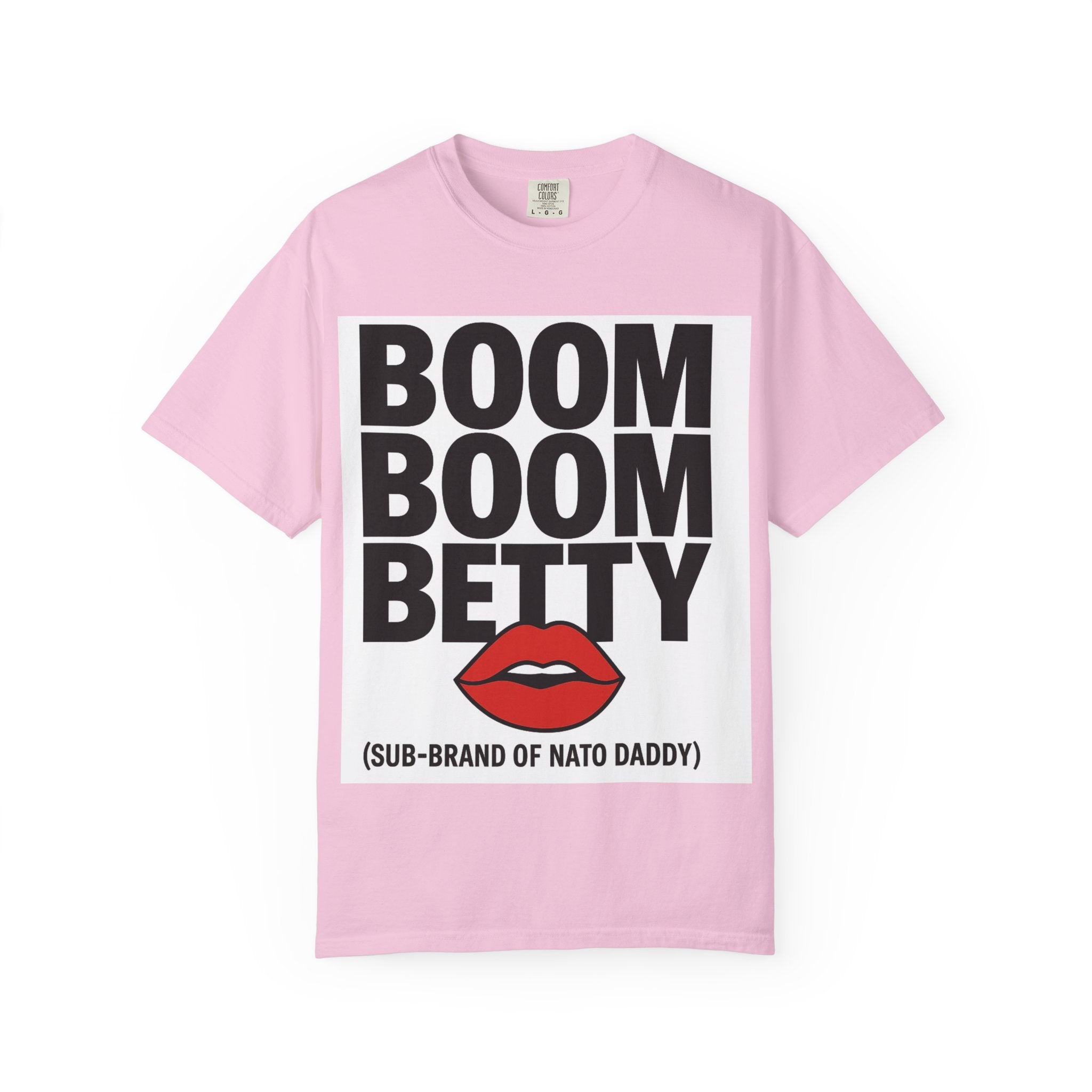 Boom Boom Betty Unisex Garment-Dyed T-shirt, Casual Tee, Cool Graphic Tee, Gift for Her, Trendy Streetwear
