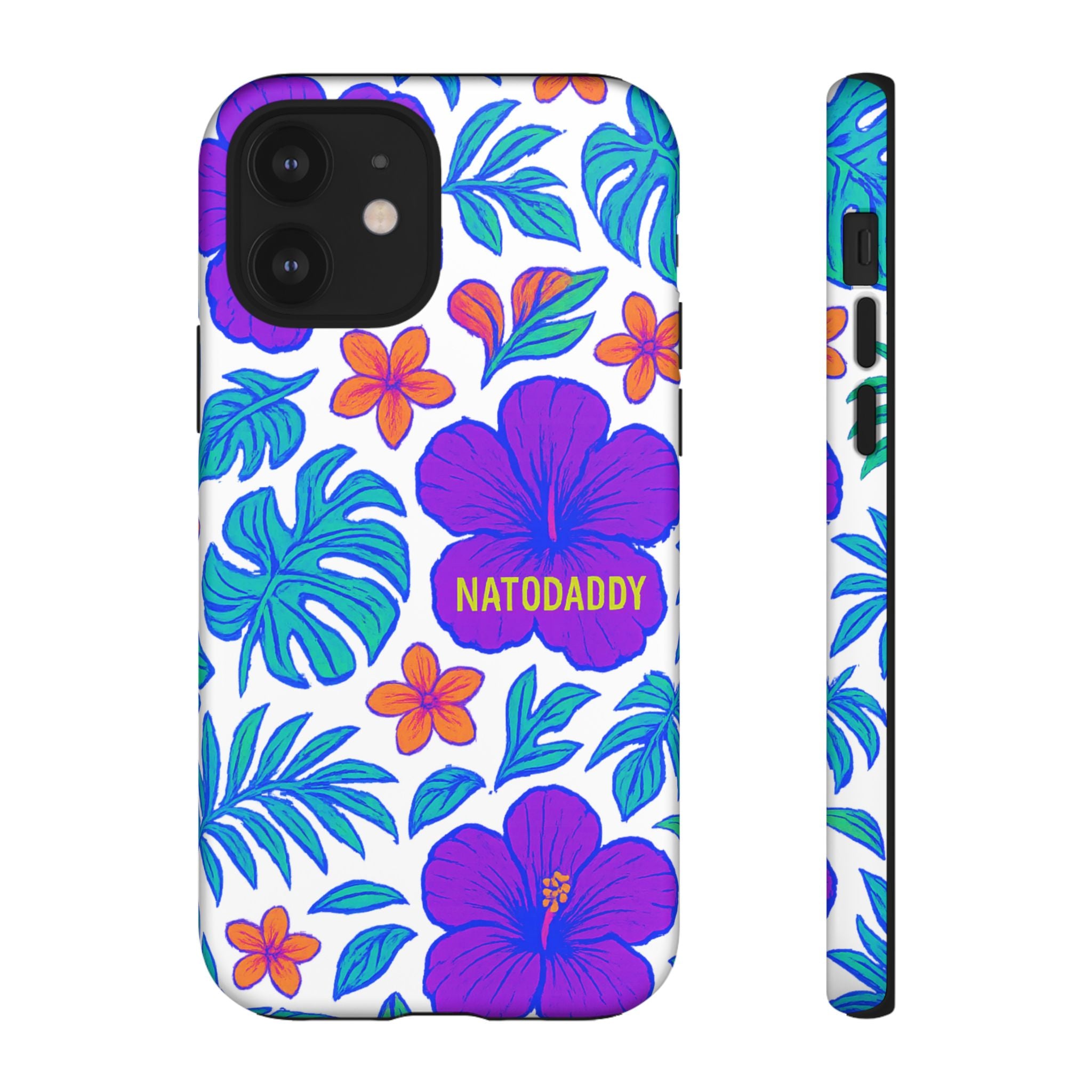 Tropical Phone Case | Tough Cases with Floral Design, Gift for Him/Her, Summer Vibe, Phone Accessory, Cute Design