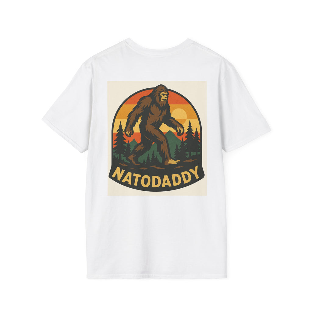 Sasquatch Adventure T-Shirt, Unisex Softstyle Tee for Nature Lovers, Gifts for Dads, Camping Gear, Funny Family Shirt