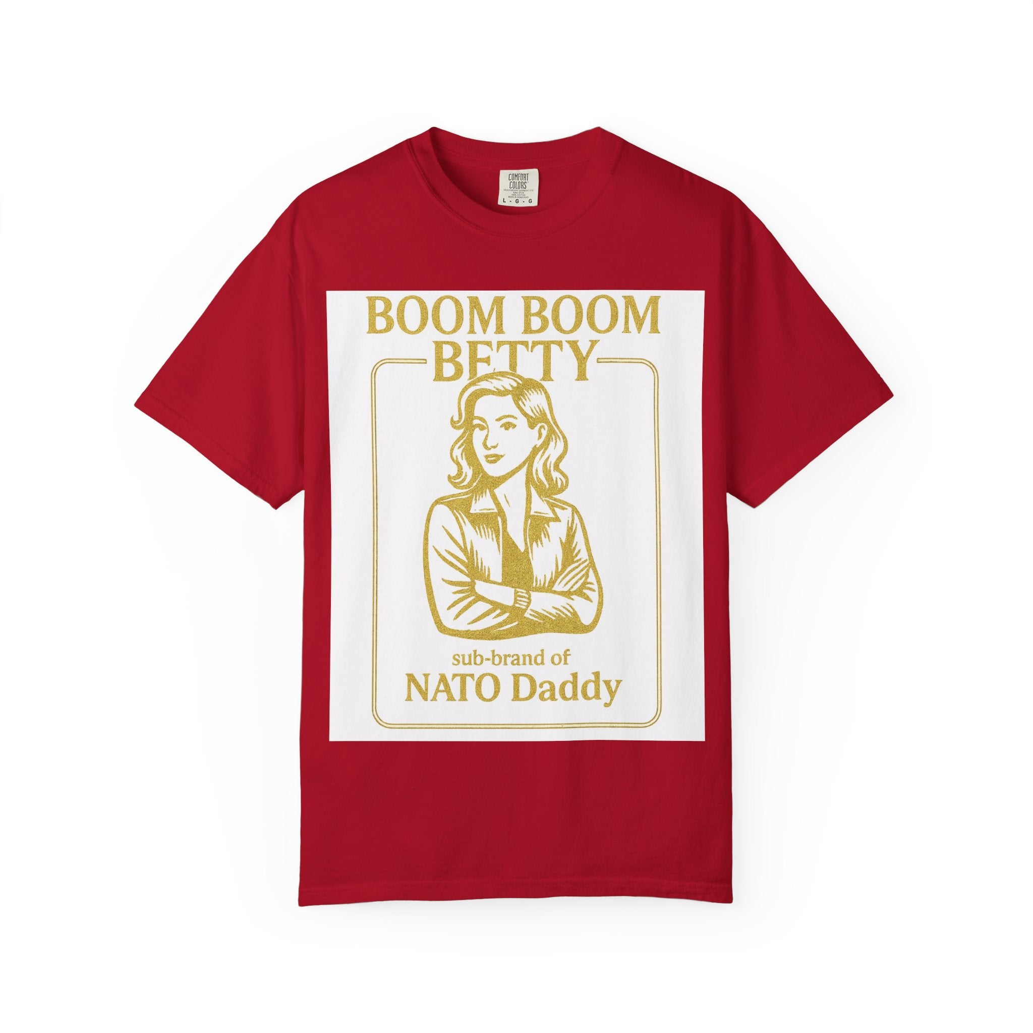 Boom Boom Betty Unisex T-Shirt, Funny Graphic Tee, Gift for Dads, Quirky Casual Wear, Unique Father's Day Present, Humor Shirt
