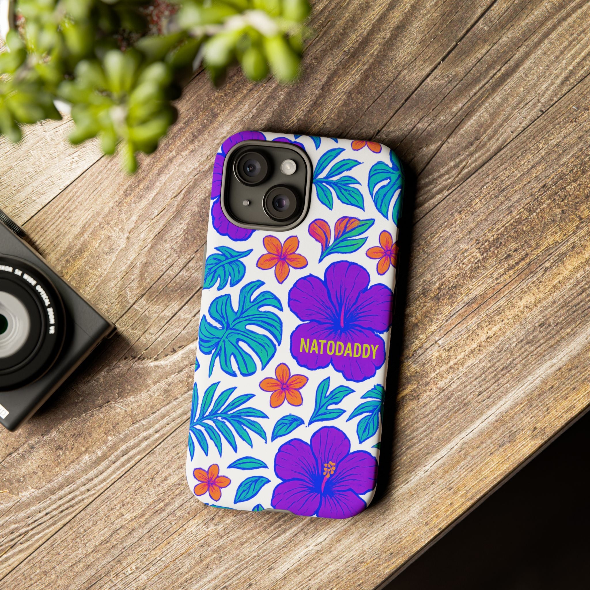 Tropical Phone Case | Tough Cases with Floral Design, Gift for Him/Her, Summer Vibe, Phone Accessory, Cute Design