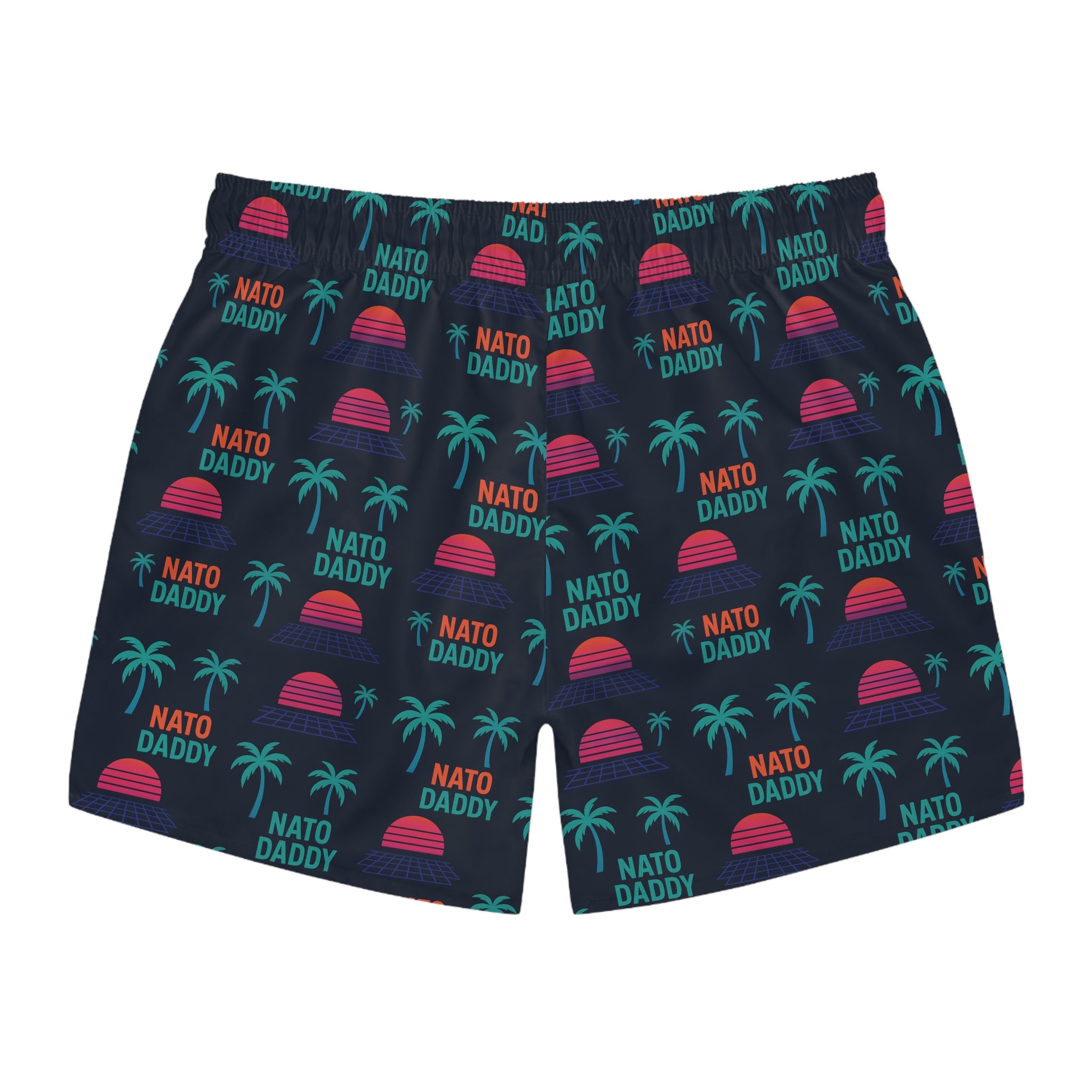 Tropical Swim Trunks for Dads, Fun Father's Day Gift, Beach Day Essentials, Pool Party Attire, Summer Vacation Swimwear
