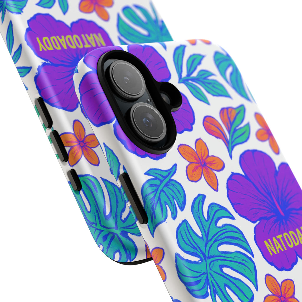 Tropical Phone Case | Tough Cases with Floral Design, Gift for Him/Her, Summer Vibe, Phone Accessory, Cute Design