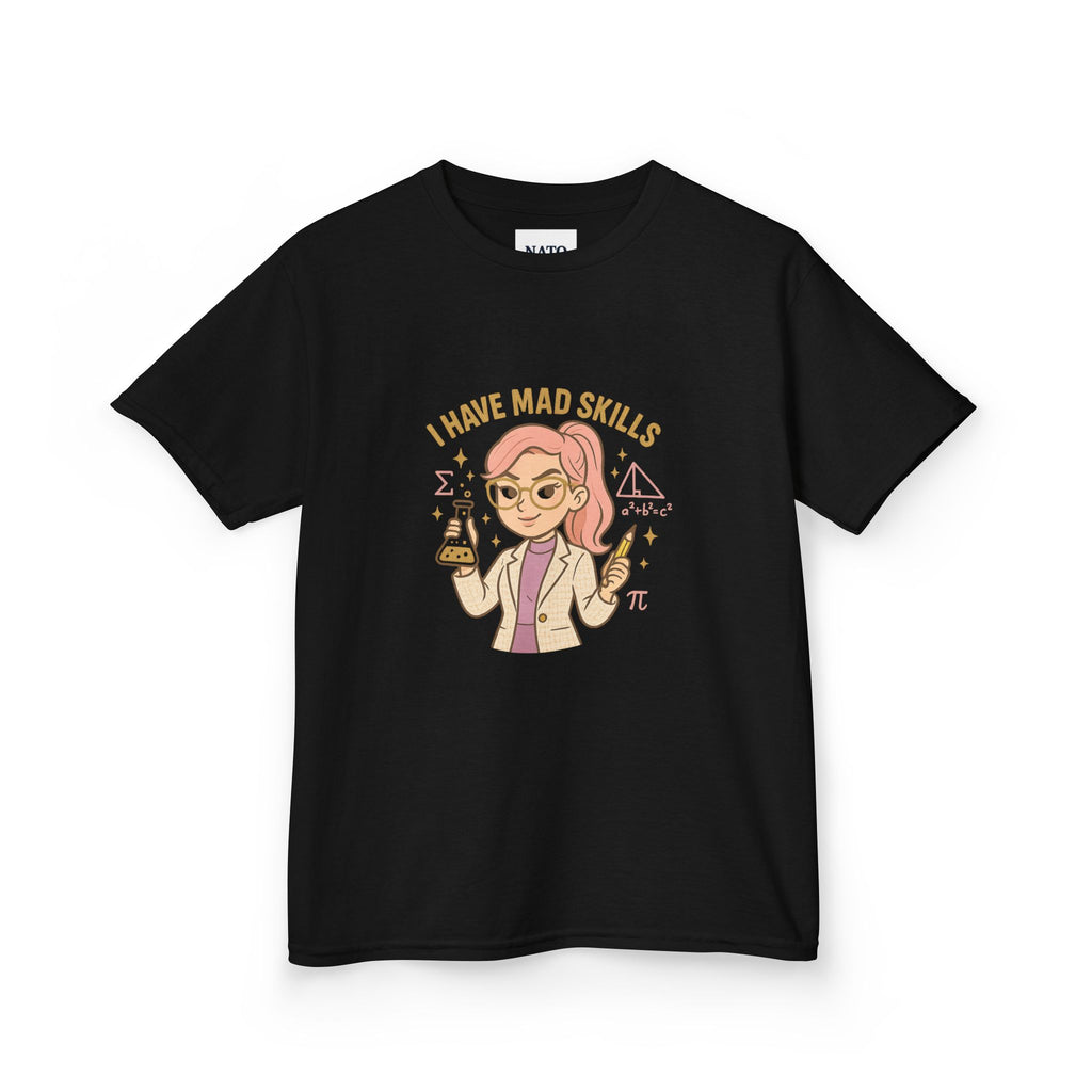 Kids Science Tee - 'I Have Mad Skills', Fun Kids Shirt for STEM Lovers, Perfect for School or Birthdays, Gift for Young Innovators, [...]