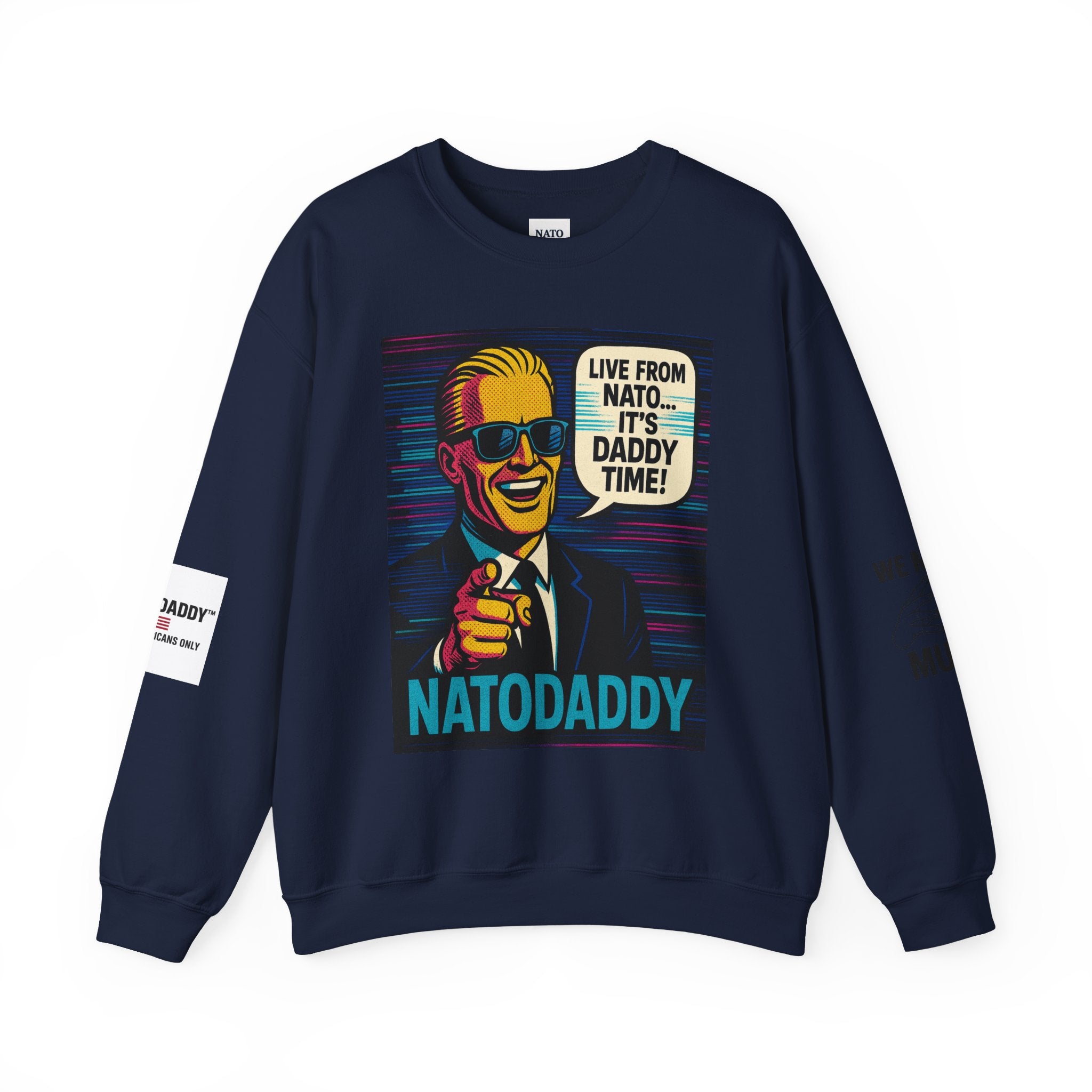 NATODADDY Humor Crewneck Sweatshirt, Unisex Sweatshirt, Funny Gift for Dads, Dad Humor Apparel, Casual Wear for Holidays