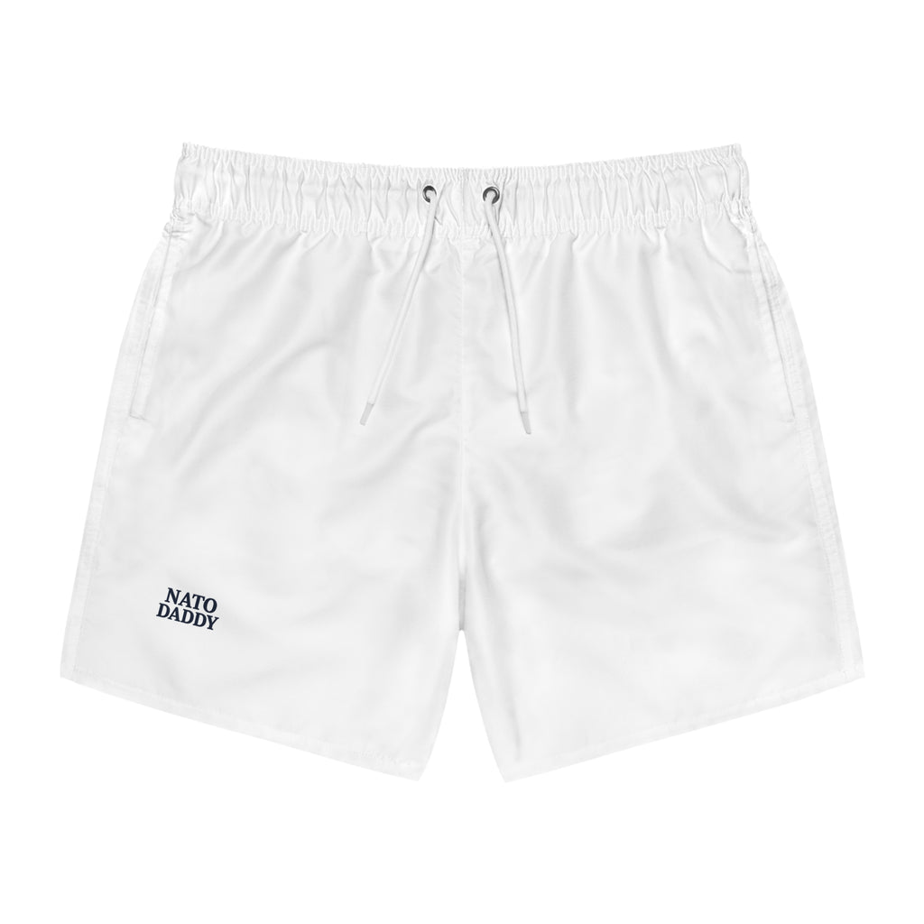 Trendy Swim Trunks for Dads, Beachwear, Summer Pool Shorts, Fun Father’s Day Gift, Casual Vacation Swimwear, Unique AOP Design