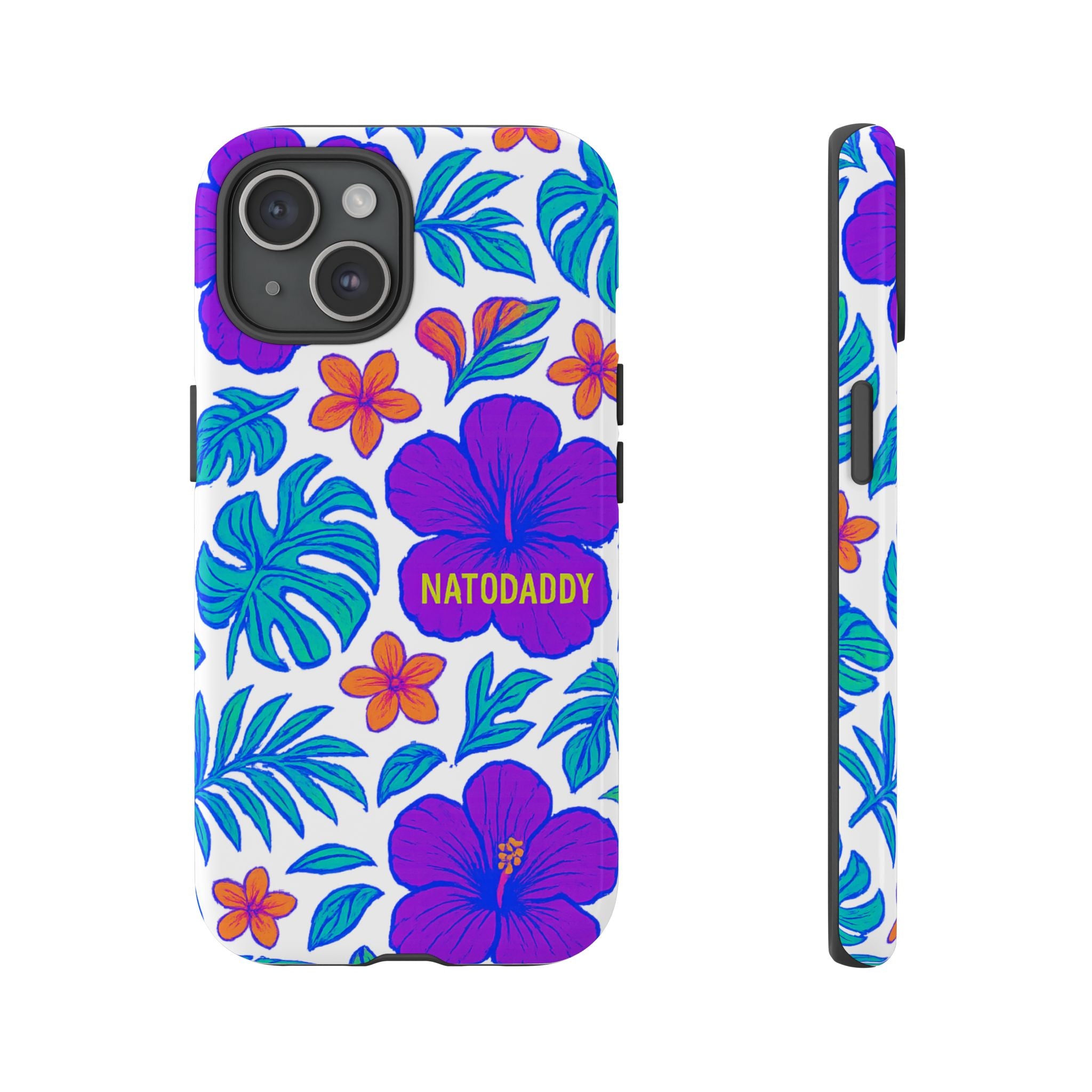 Tropical Phone Case | Tough Cases with Floral Design, Gift for Him/Her, Summer Vibe, Phone Accessory, Cute Design