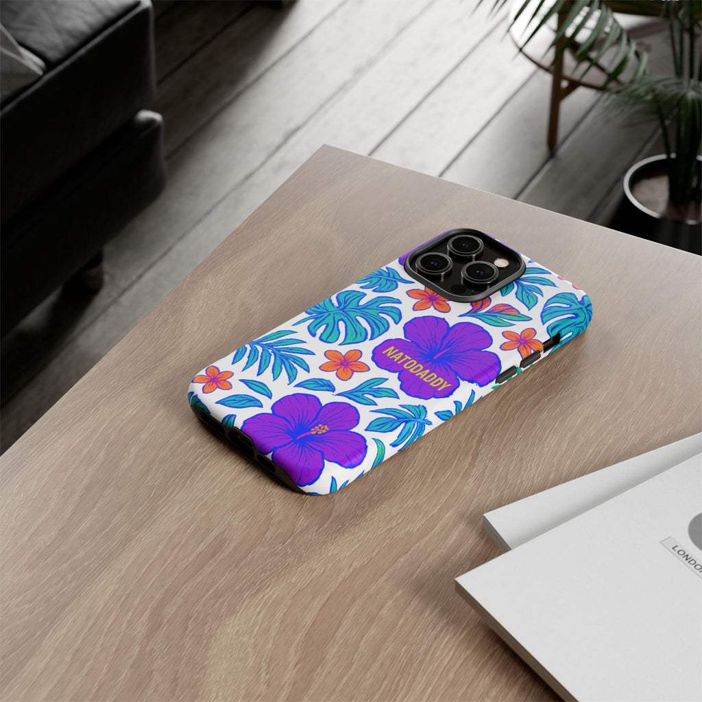 Tropical Phone Case | Tough Cases with Floral Design, Gift for Him/Her, Summer Vibe, Phone Accessory, Cute Design
