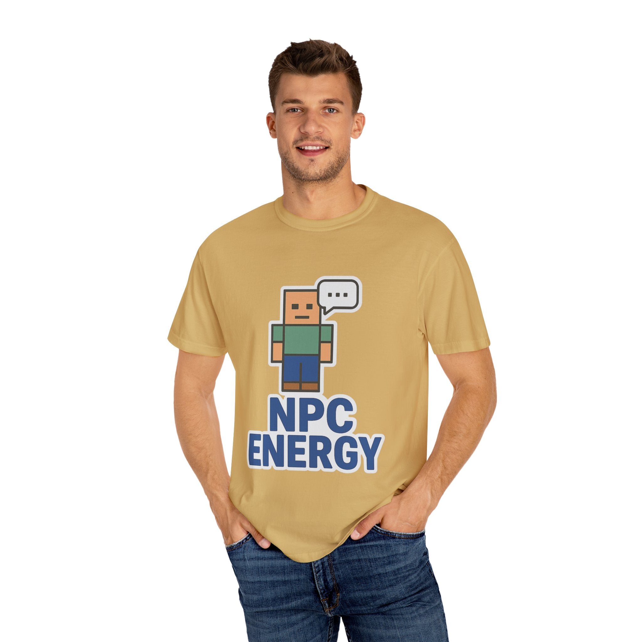 Unisex NPC Energy T-Shirt, Gamer Tee, Perfect Gift for Gamers, Casual Wear, Fun Video Game Apparel