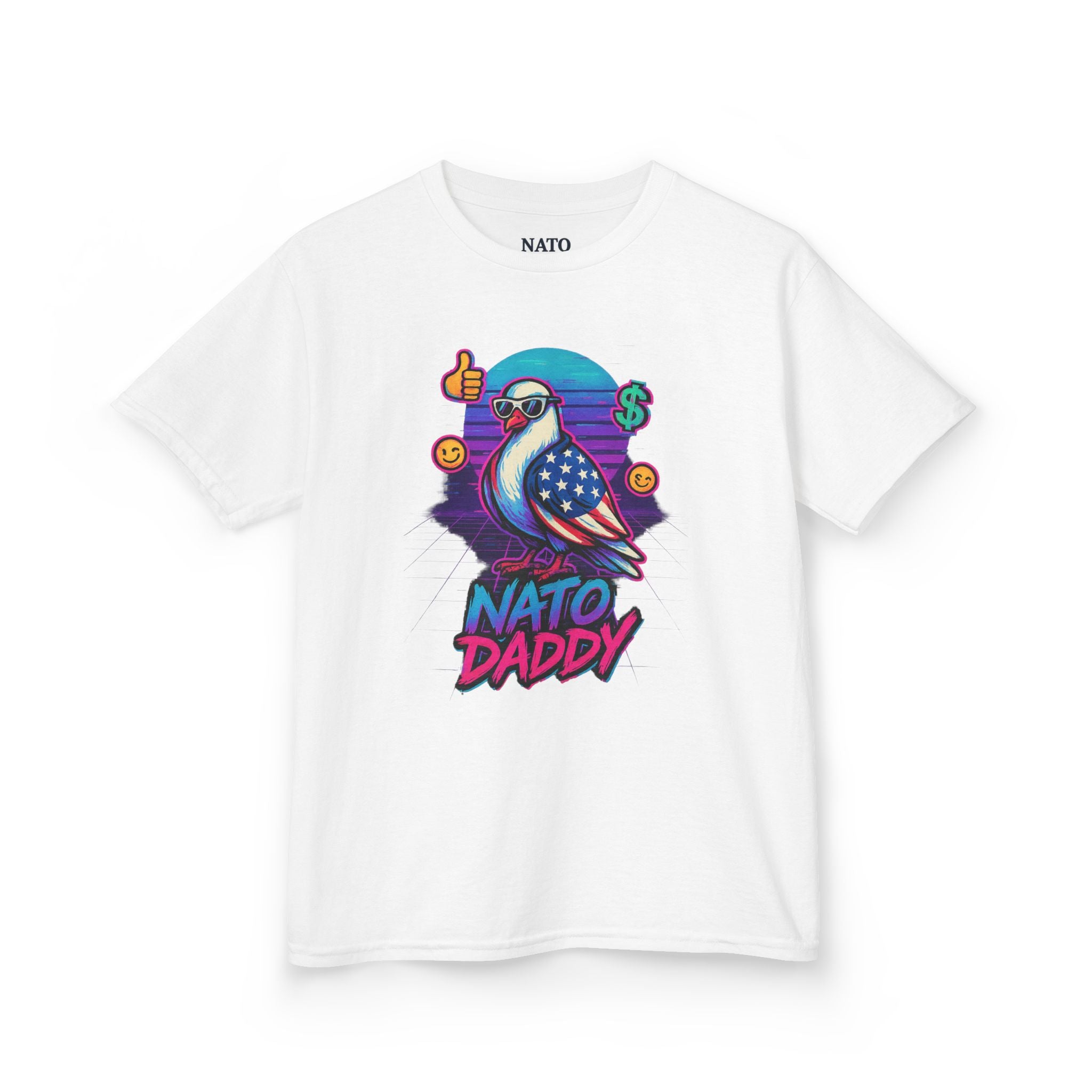 Colorful Kids Heavy Cotton™ Tee - Fun Graphic Tee, Bird Design, Gift for Kids, Casual Wear, Birthday Gift, Summer Outfits