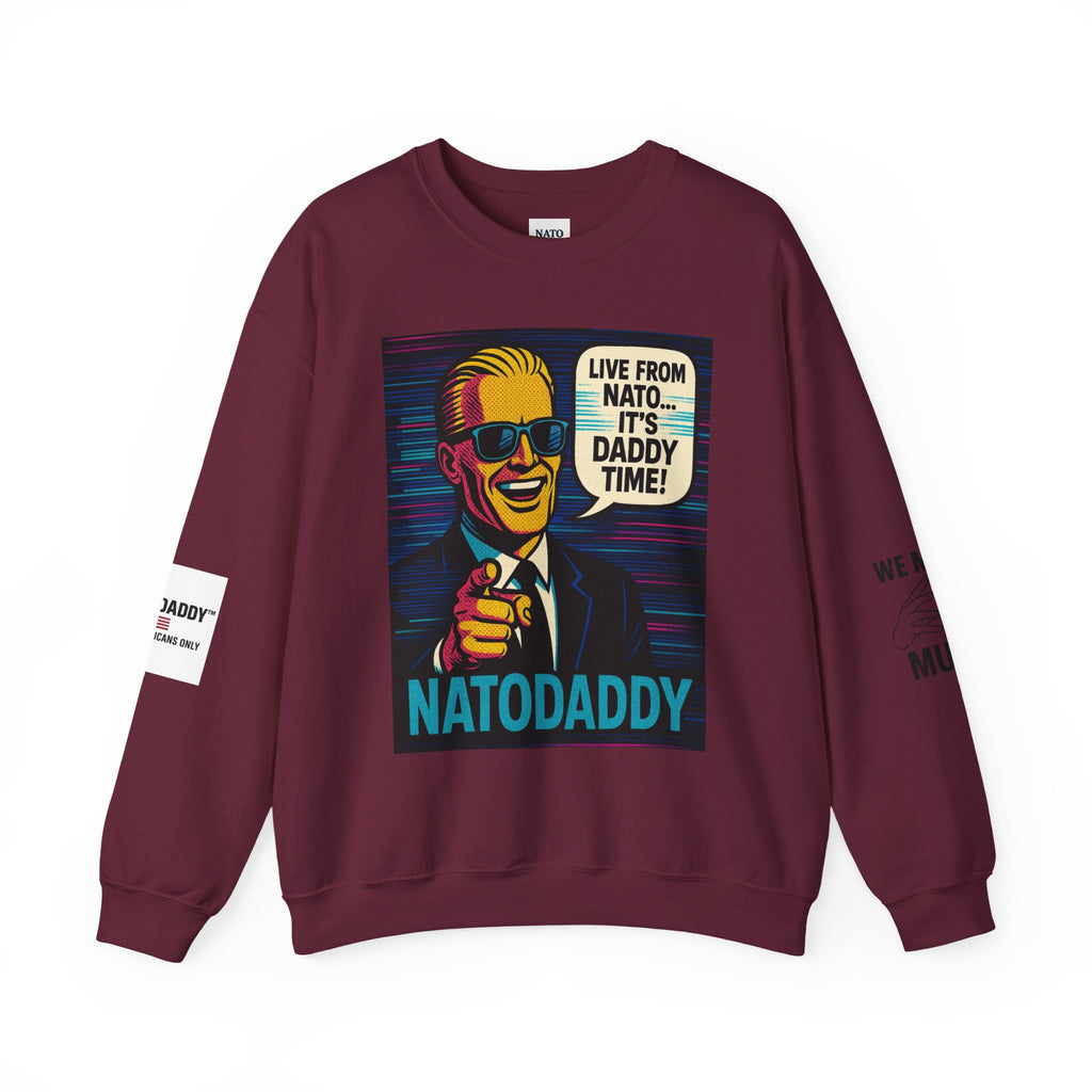 NATODADDY Humor Crewneck Sweatshirt, Unisex Sweatshirt, Funny Gift for Dads, Dad Humor Apparel, Casual Wear for Holidays