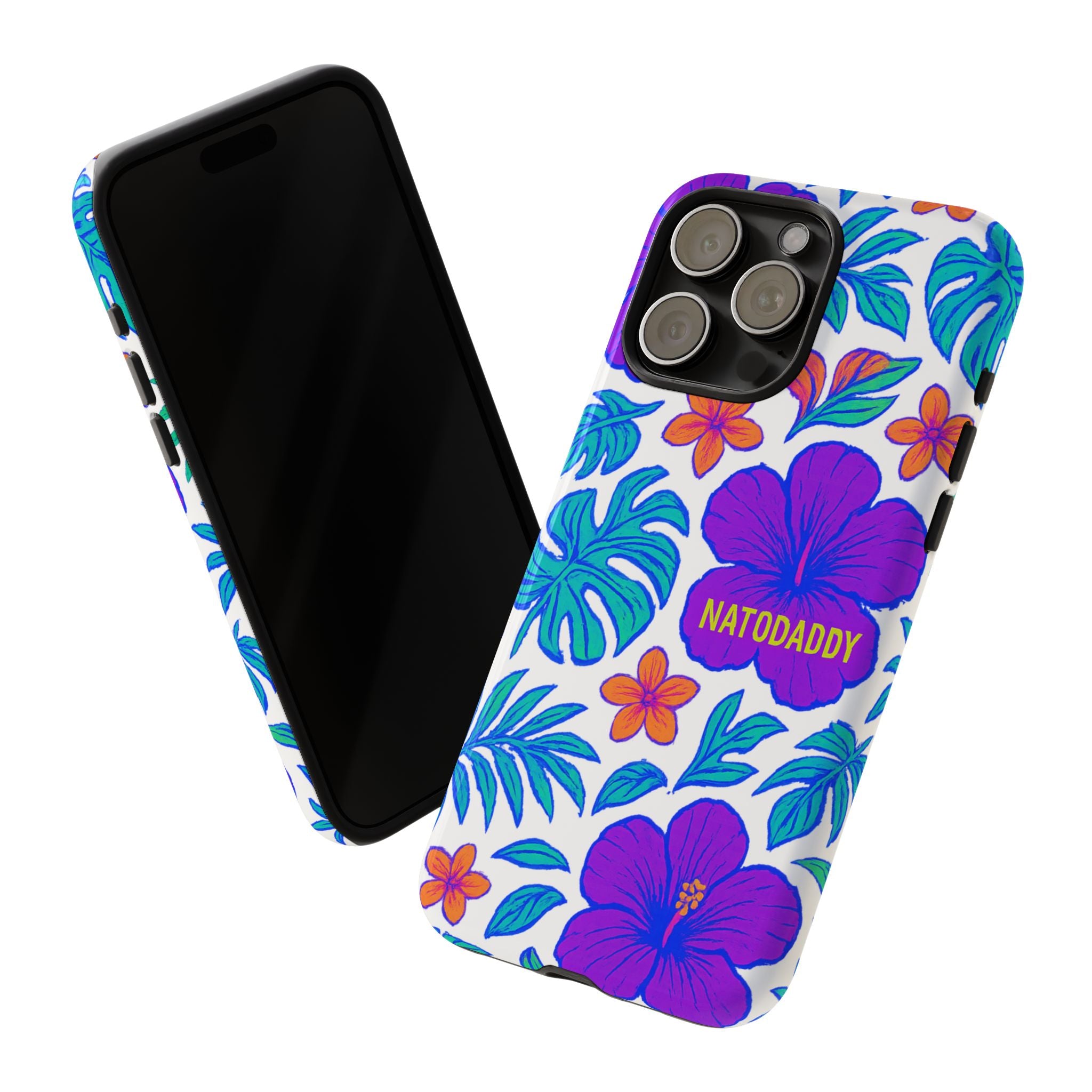 Tropical Phone Case | Tough Cases with Floral Design, Gift for Him/Her, Summer Vibe, Phone Accessory, Cute Design