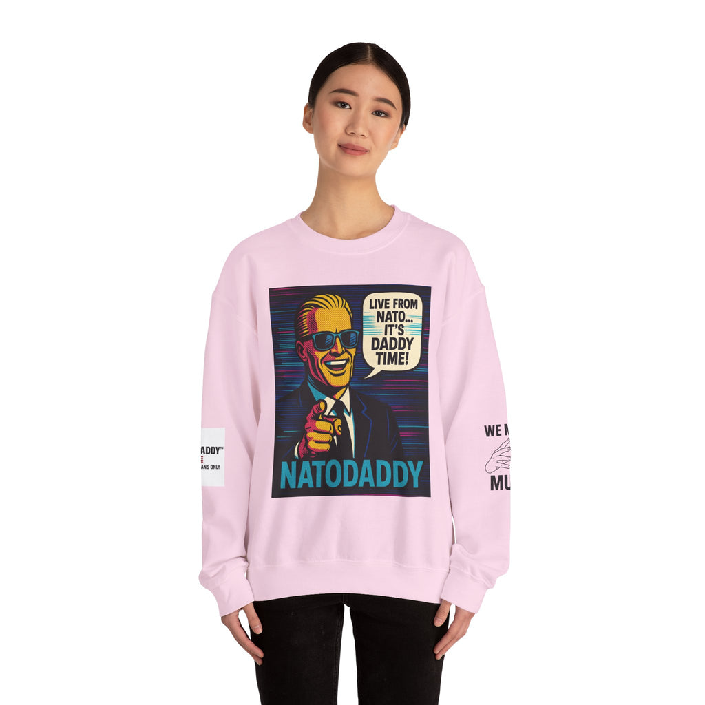 NATODADDY Humor Crewneck Sweatshirt, Unisex Sweatshirt, Funny Gift for Dads, Dad Humor Apparel, Casual Wear for Holidays