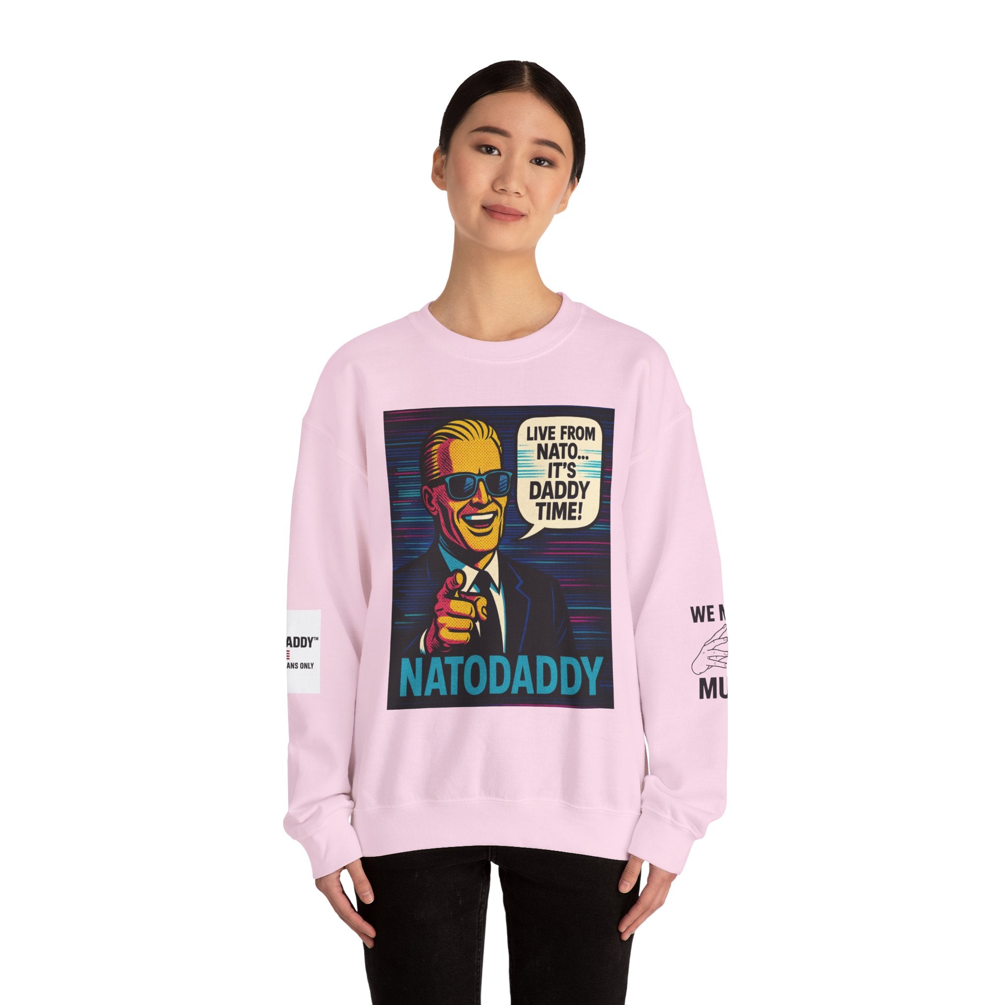 NATODADDY Humor Crewneck Sweatshirt, Unisex Sweatshirt, Funny Gift for Dads, Dad Humor Apparel, Casual Wear for Holidays