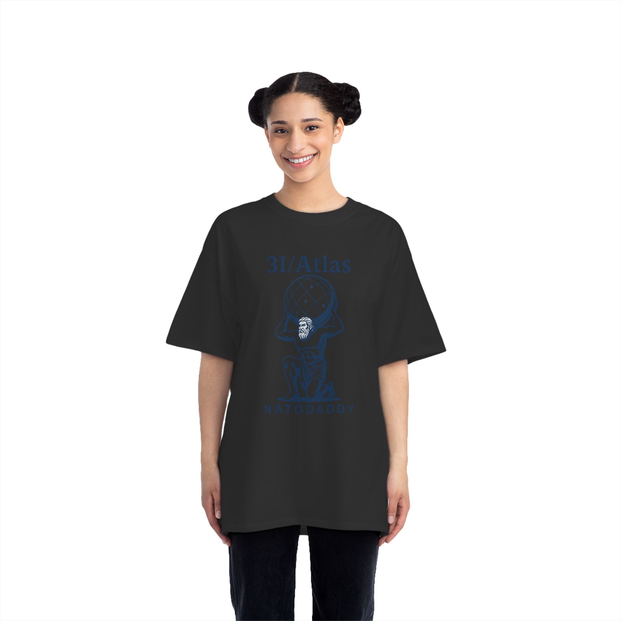 Atlas Daddy T-Shirt, Father's Day Gift, Cartoon Tee, Unique Dads Apparel, Fun Gift for Fathers, Summer Style, Comfy Casual Wear