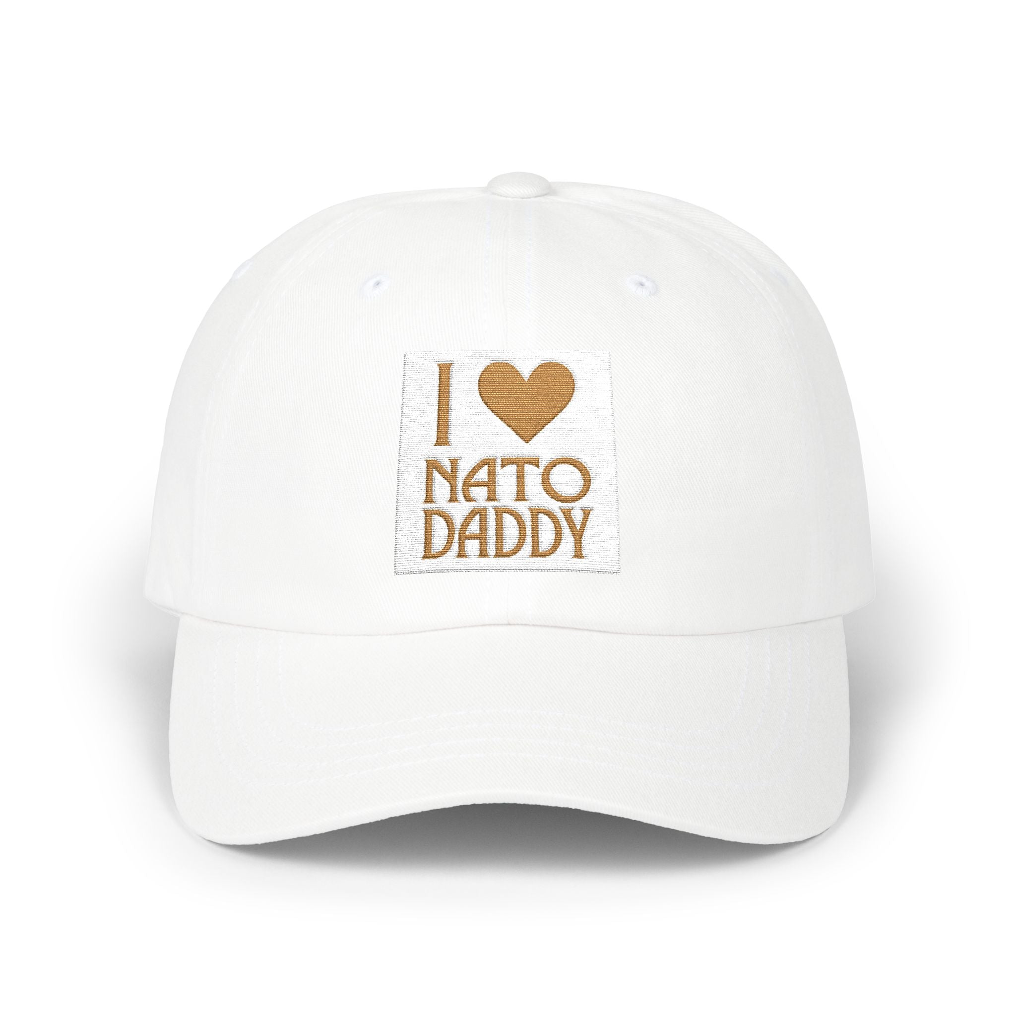 I Love NATO Daddy Cap, Classic Dad Cap, Father's Day Gift, Casual Dad Hat, Summer Accessory, Gift for Dad