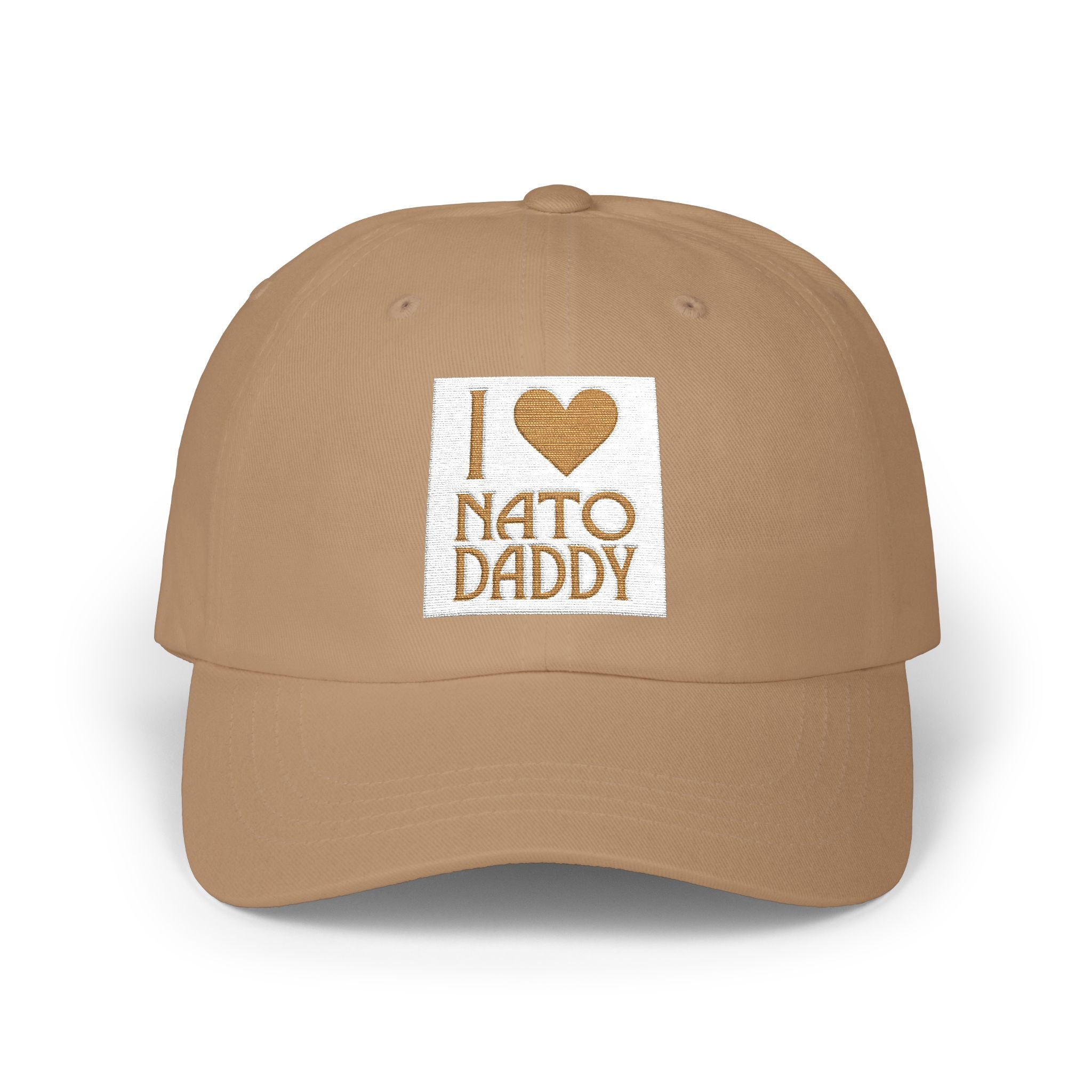 I Love NATO Daddy Cap, Classic Dad Cap, Father's Day Gift, Casual Dad Hat, Summer Accessory, Gift for Dad