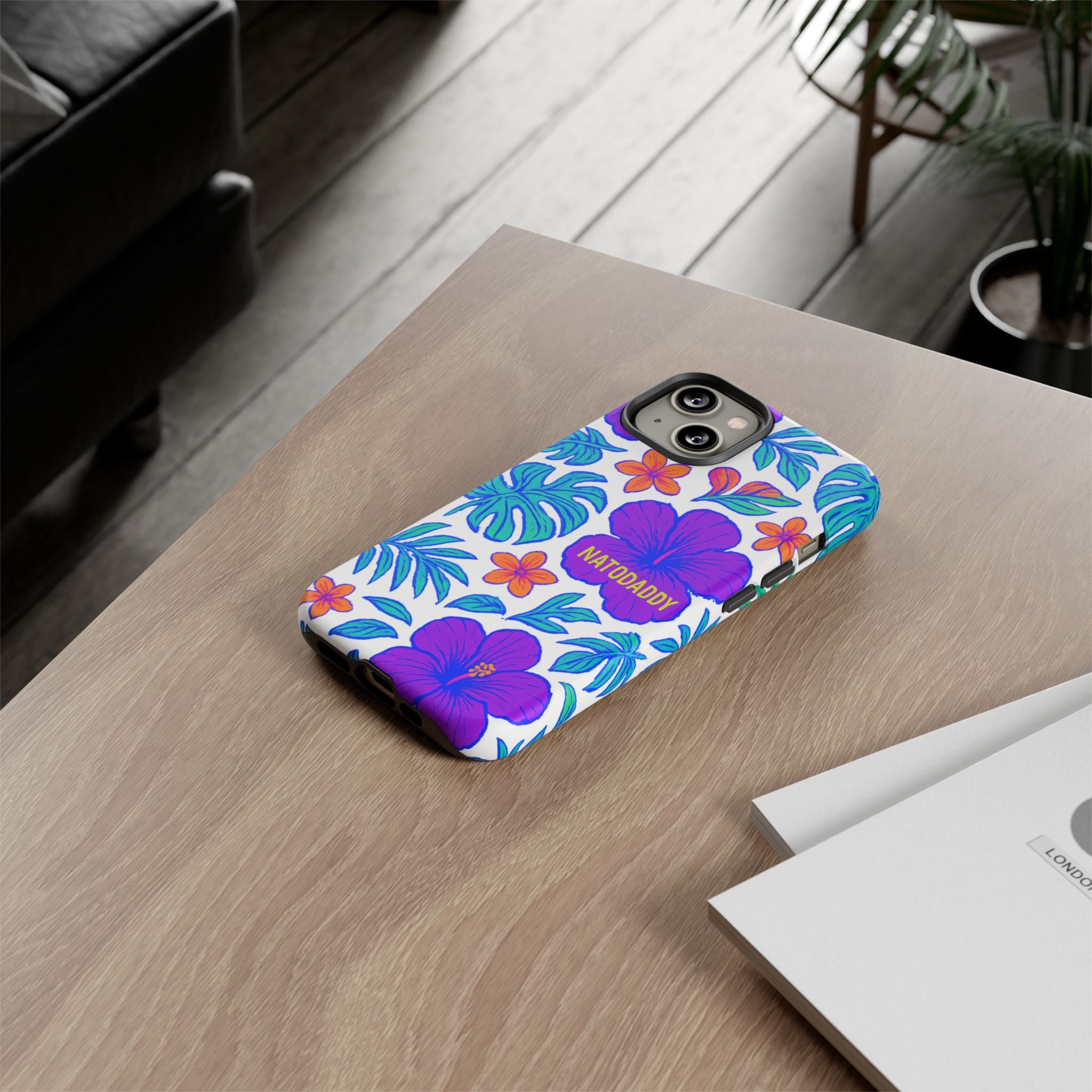 Tropical Phone Case | Tough Cases with Floral Design, Gift for Him/Her, Summer Vibe, Phone Accessory, Cute Design