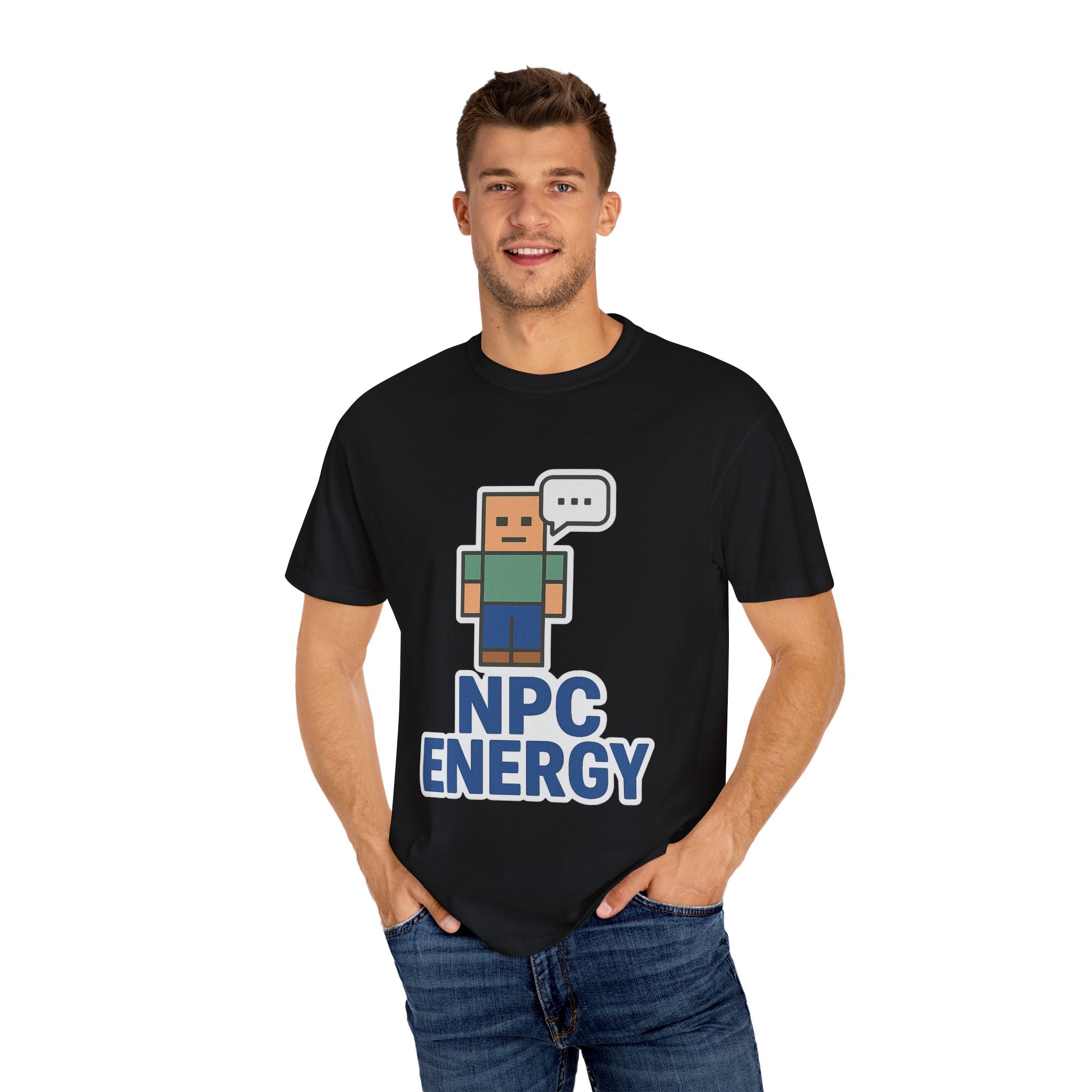 Unisex NPC Energy T-Shirt, Gamer Tee, Perfect Gift for Gamers, Casual Wear, Fun Video Game Apparel