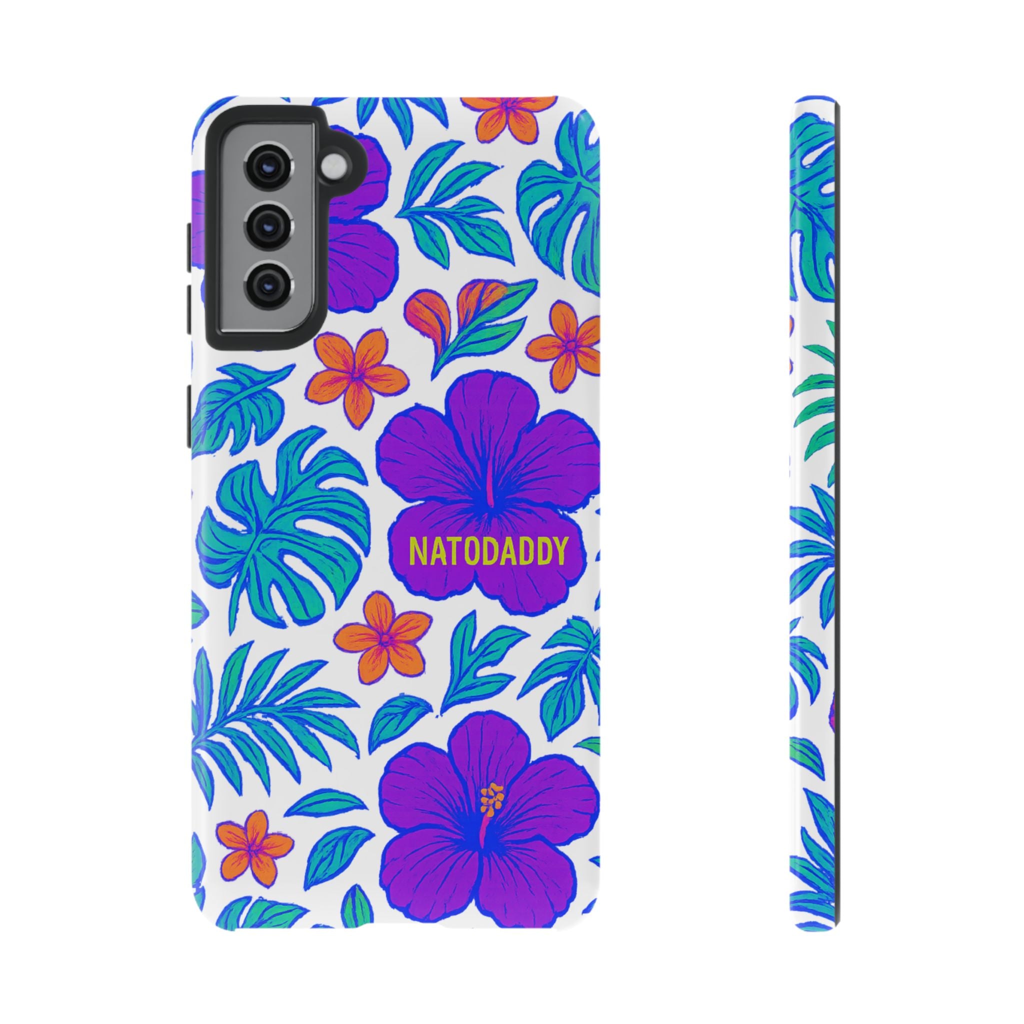 Tropical Phone Case | Tough Cases with Floral Design, Gift for Him/Her, Summer Vibe, Phone Accessory, Cute Design