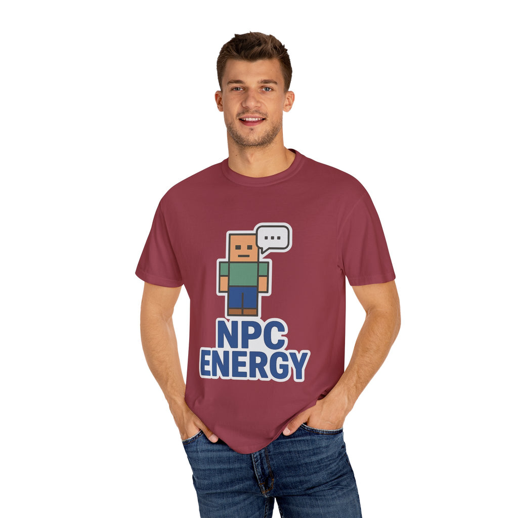 Unisex NPC Energy T-Shirt, Gamer Tee, Perfect Gift for Gamers, Casual Wear, Fun Video Game Apparel