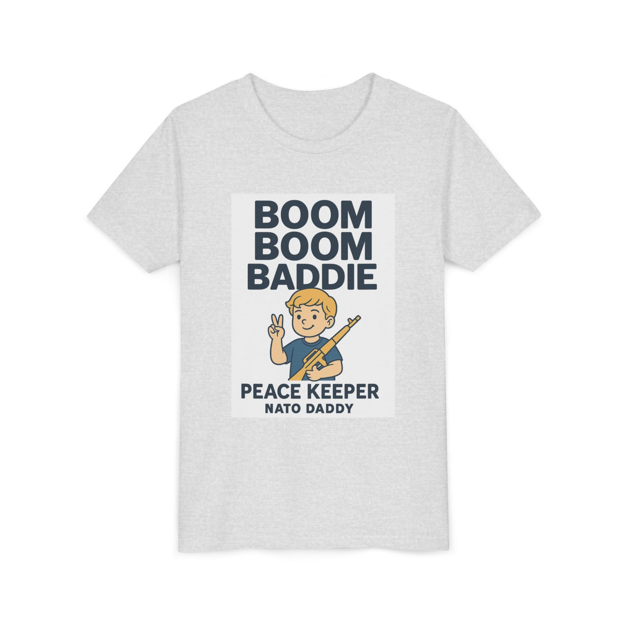 Youth Graphic Tee with Playful Design, Fun T-Shirt for Kids, Gift for Birthdays, Summer Vacations, or Everyday Wear