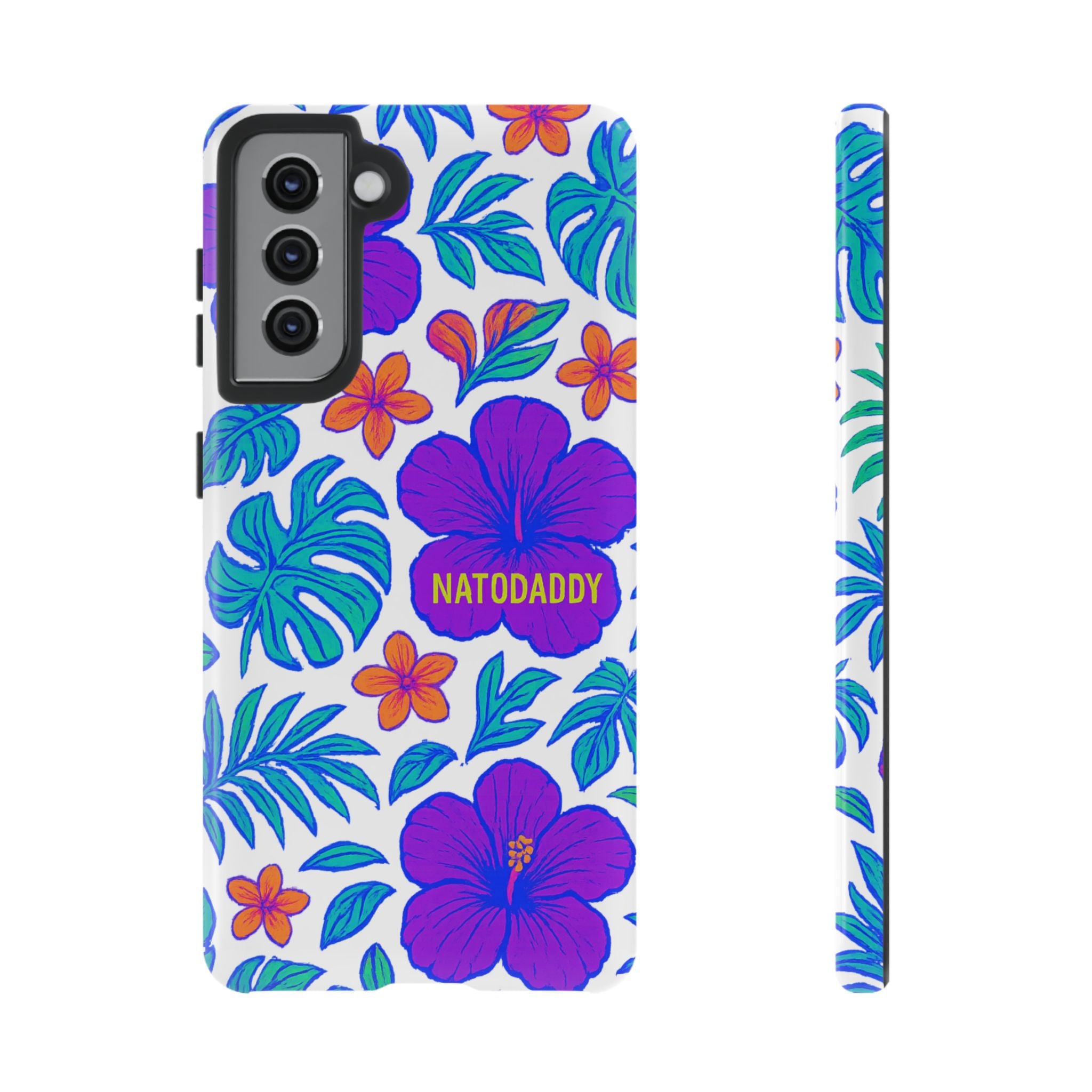 Tropical Phone Case | Tough Cases with Floral Design, Gift for Him/Her, Summer Vibe, Phone Accessory, Cute Design