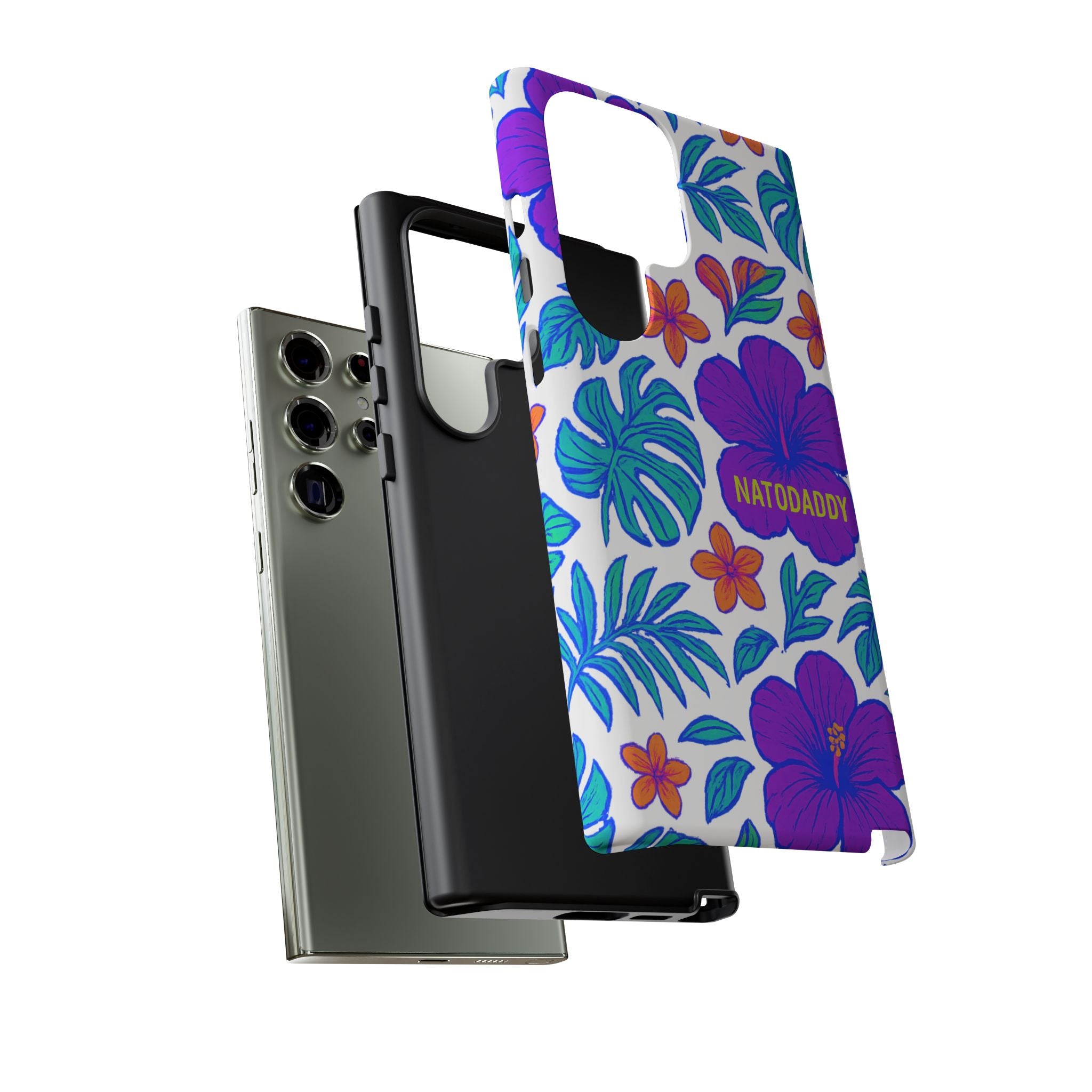 Tropical Phone Case | Tough Cases with Floral Design, Gift for Him/Her, Summer Vibe, Phone Accessory, Cute Design