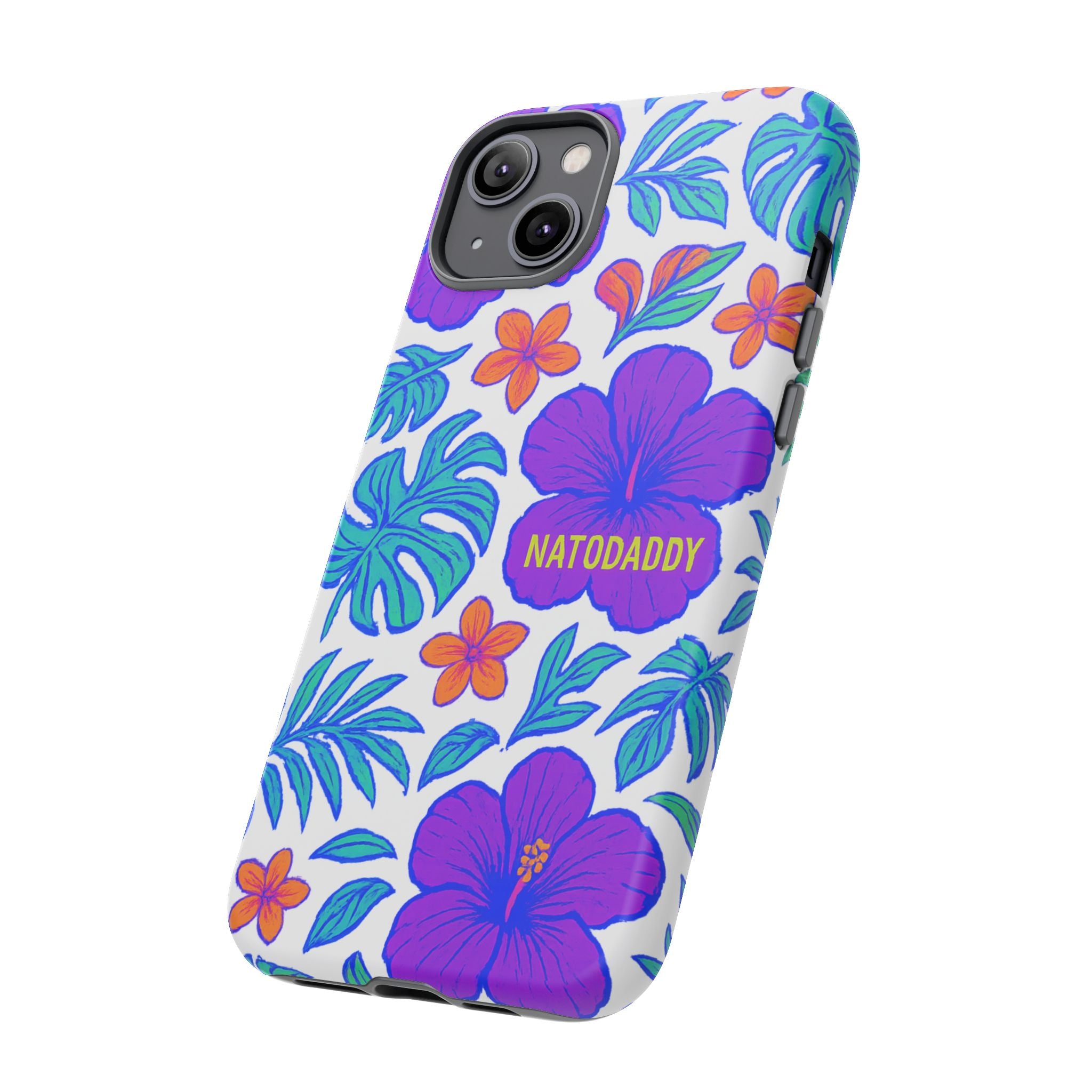 Tropical Phone Case | Tough Cases with Floral Design, Gift for Him/Her, Summer Vibe, Phone Accessory, Cute Design