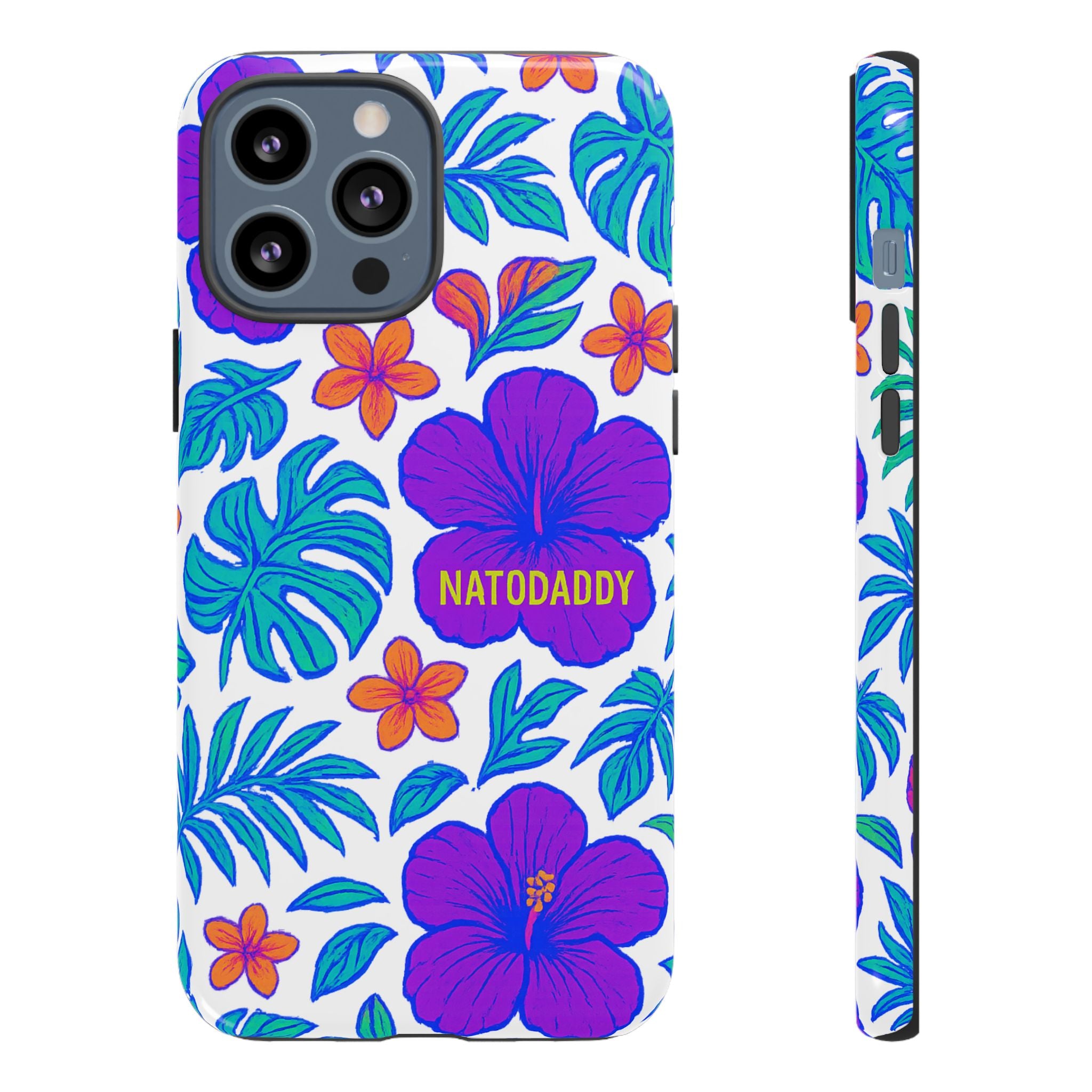 Tropical Phone Case | Tough Cases with Floral Design, Gift for Him/Her, Summer Vibe, Phone Accessory, Cute Design