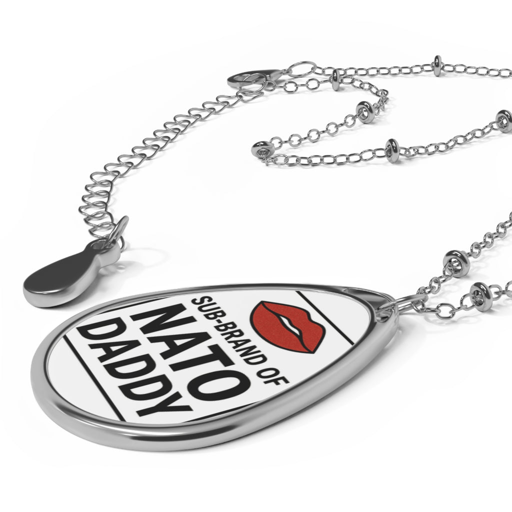 Charming Oval Necklace with Unique Design, Personalized Jewelry, Gift for Dad, Trendy Accessory, Statement Necklace, Fun Fashion