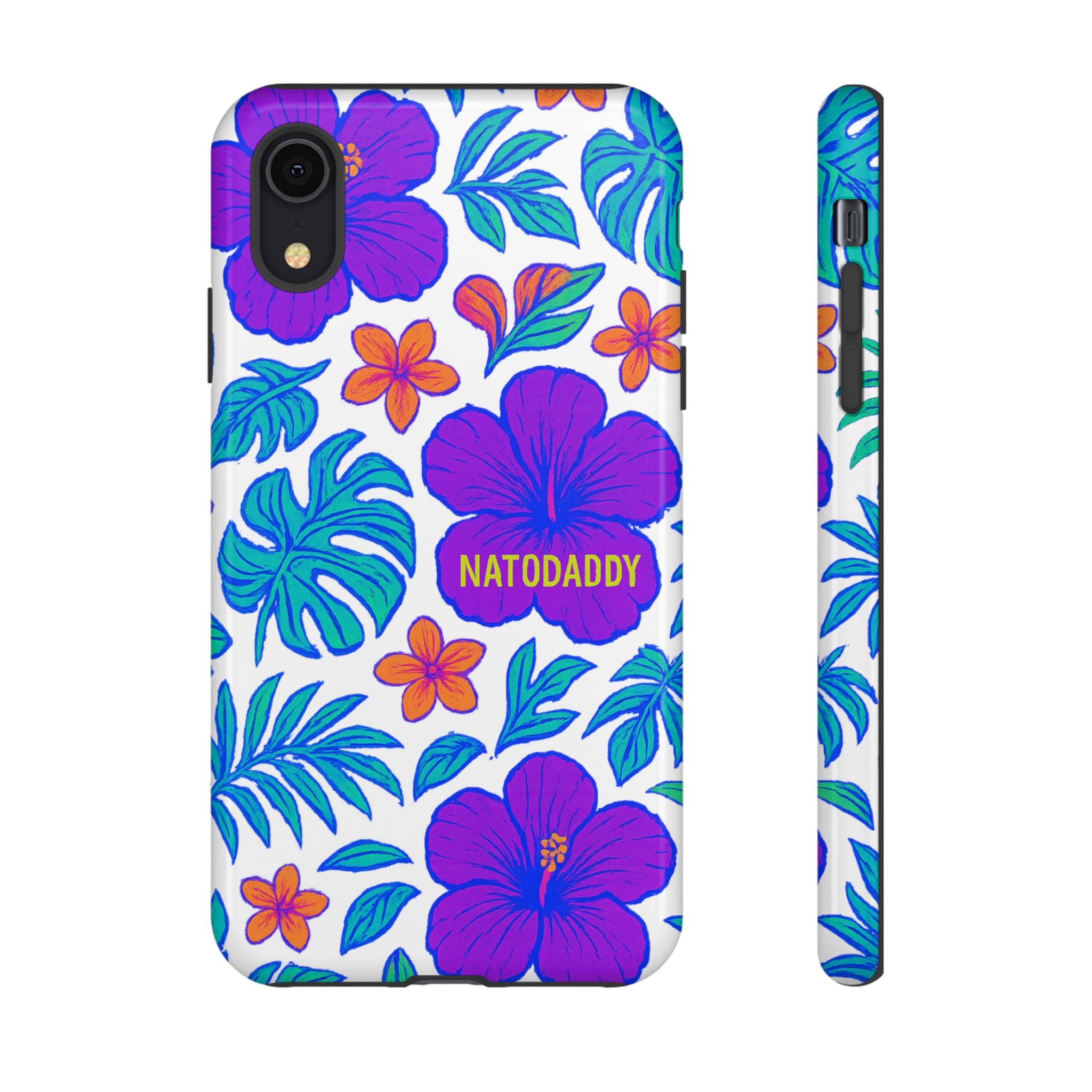 Tropical Phone Case | Tough Cases with Floral Design, Gift for Him/Her, Summer Vibe, Phone Accessory, Cute Design