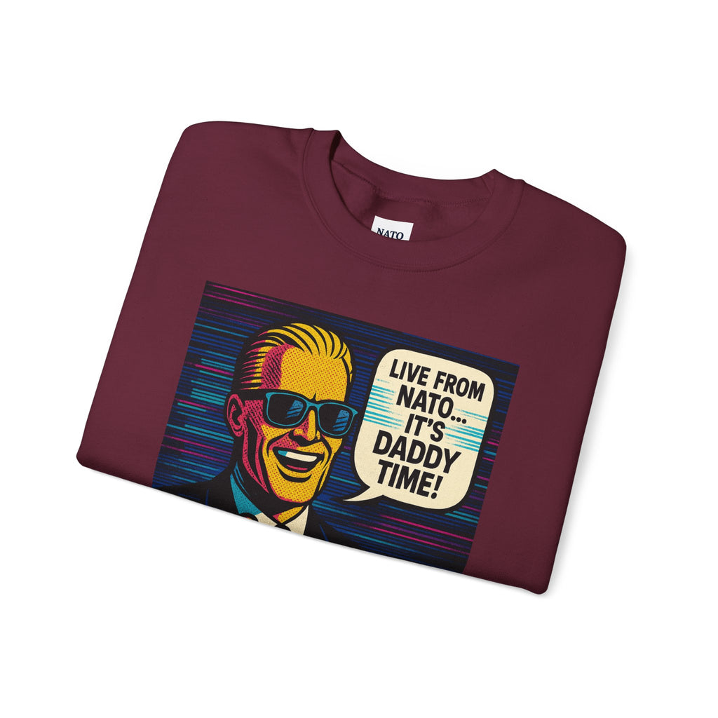 NATODADDY Humor Crewneck Sweatshirt, Unisex Sweatshirt, Funny Gift for Dads, Dad Humor Apparel, Casual Wear for Holidays