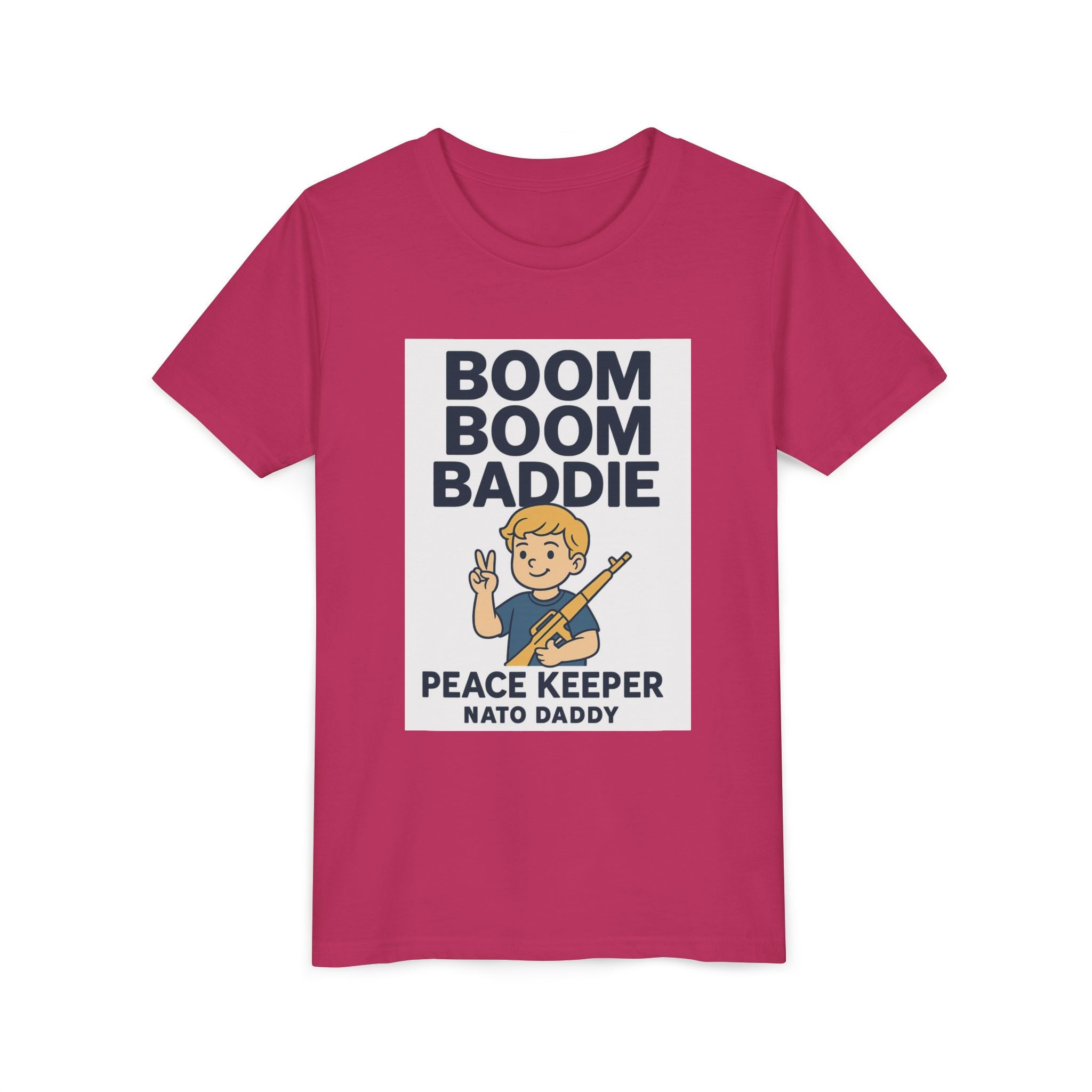 Youth Graphic Tee with Playful Design, Fun T-Shirt for Kids, Gift for Birthdays, Summer Vacations, or Everyday Wear
