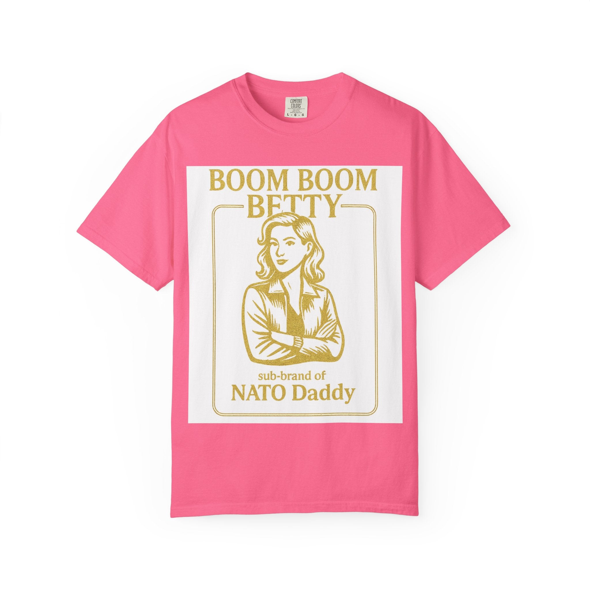 Boom Boom Betty Unisex T-Shirt, Funny Graphic Tee, Gift for Dads, Quirky Casual Wear, Unique Father's Day Present, Humor Shirt