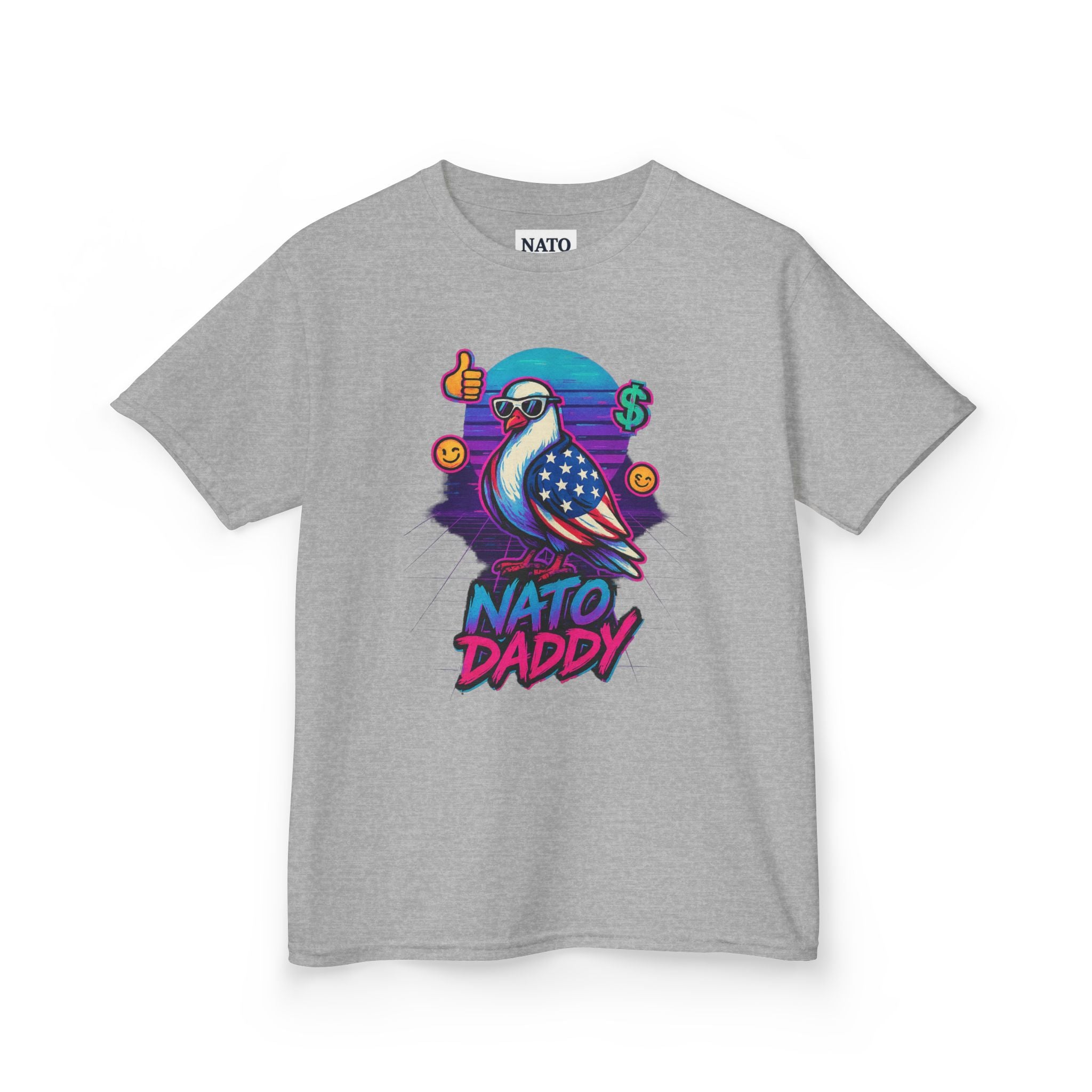 Colorful Kids Heavy Cotton™ Tee - Fun Graphic Tee, Bird Design, Gift for Kids, Casual Wear, Birthday Gift, Summer Outfits