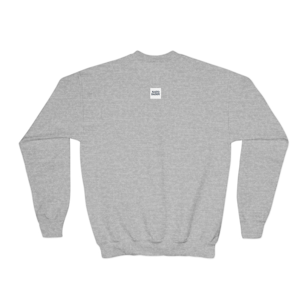 Hip Retro Youth Crewneck Sweatshirt with Fun NATO DADDY Design, Stylish Streetwear, Gift Idea for Kids, Cool Casual Wear, Trendy [...]