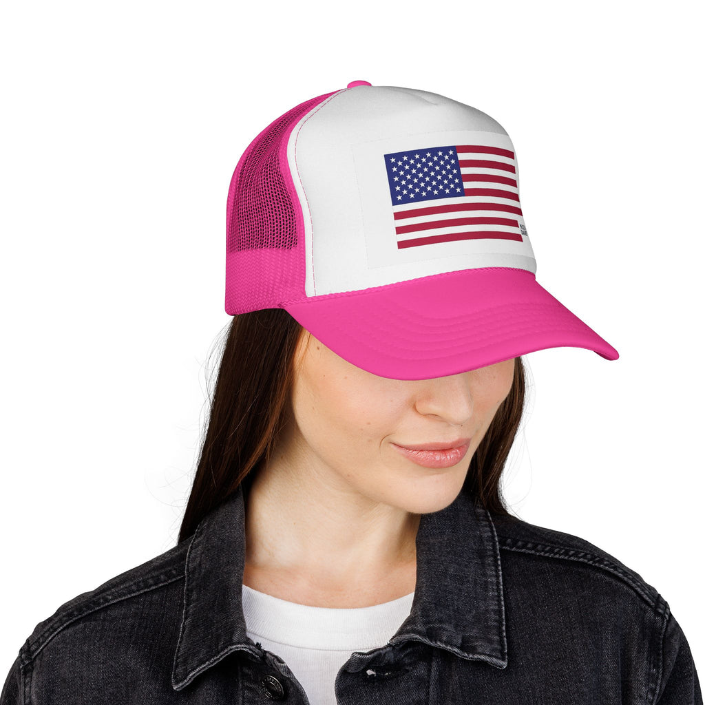 Patriotic Trucker Cap, American Flag Hat, Outdoor Hat, Festival Apparel, Summer Accessories, Gift for Him/Her, USA Pride