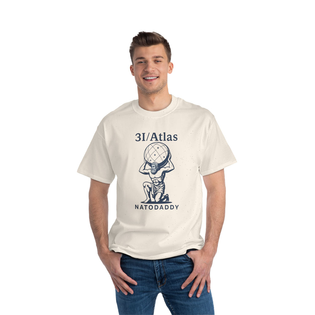 Atlas Daddy T-Shirt, Father's Day Gift, Cartoon Tee, Unique Dads Apparel, Fun Gift for Fathers, Summer Style, Comfy Casual Wear