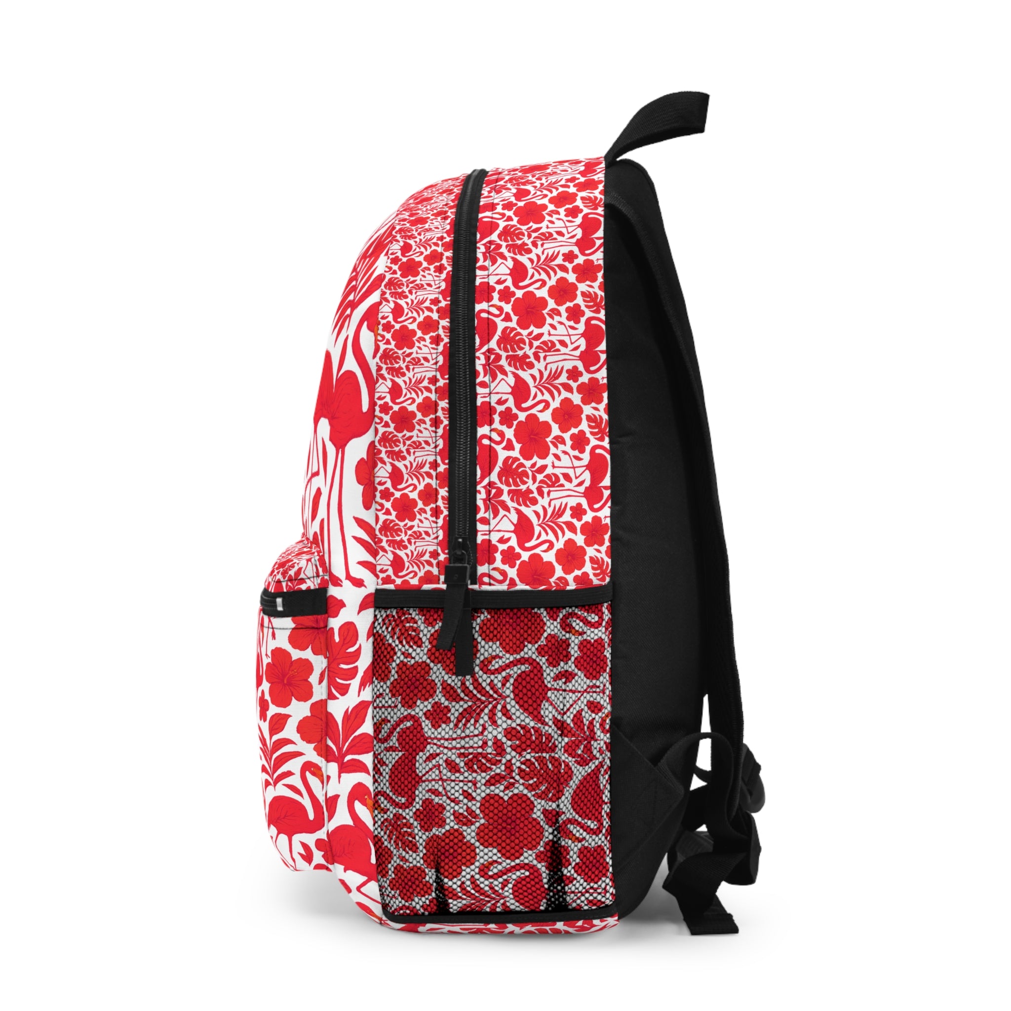 Tropical Floral Backpack - Stylish, Durable, Trendy Bag for School, Travel, Beach Days, Gifts, Summer Fashion