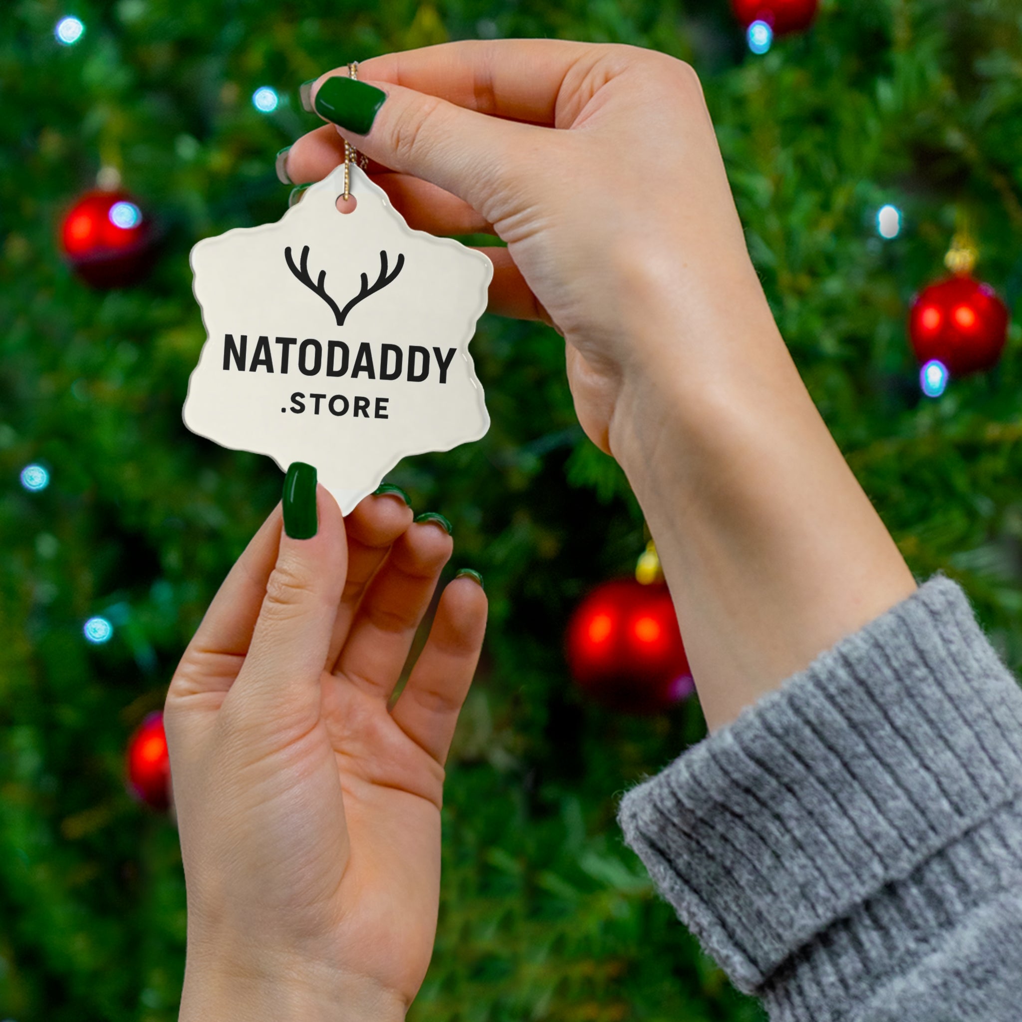 Ceramic Ornament Set - Rustic Holiday Décor, Unique Gifts, Home Decorations, Christmas Tree Ornaments, Personalized Keepsakes