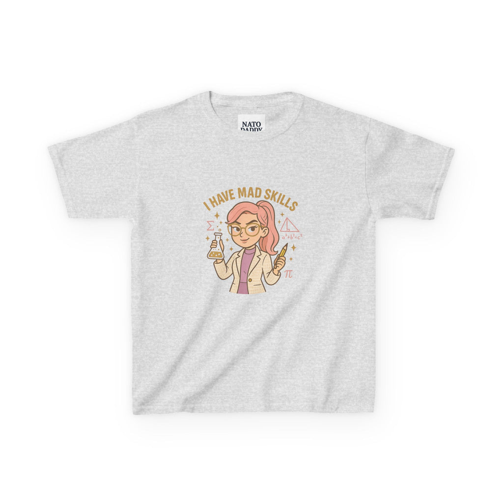 Kids Science Tee - 'I Have Mad Skills', Fun Kids Shirt for STEM Lovers, Perfect for School or Birthdays, Gift for Young Innovators, [...]