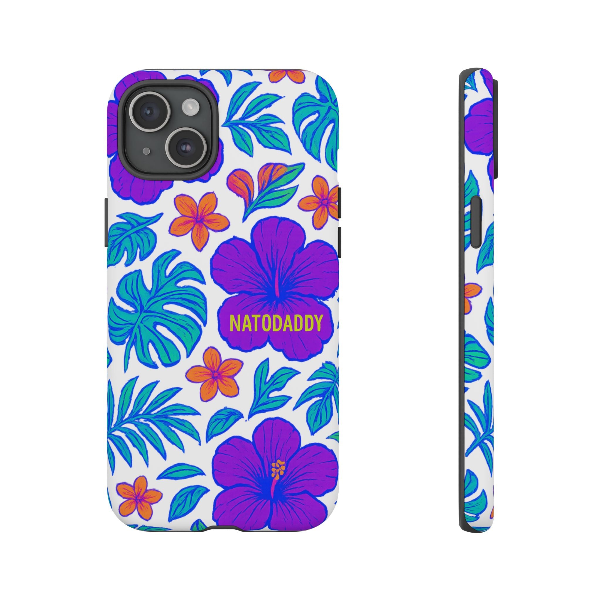 Tropical Phone Case | Tough Cases with Floral Design, Gift for Him/Her, Summer Vibe, Phone Accessory, Cute Design
