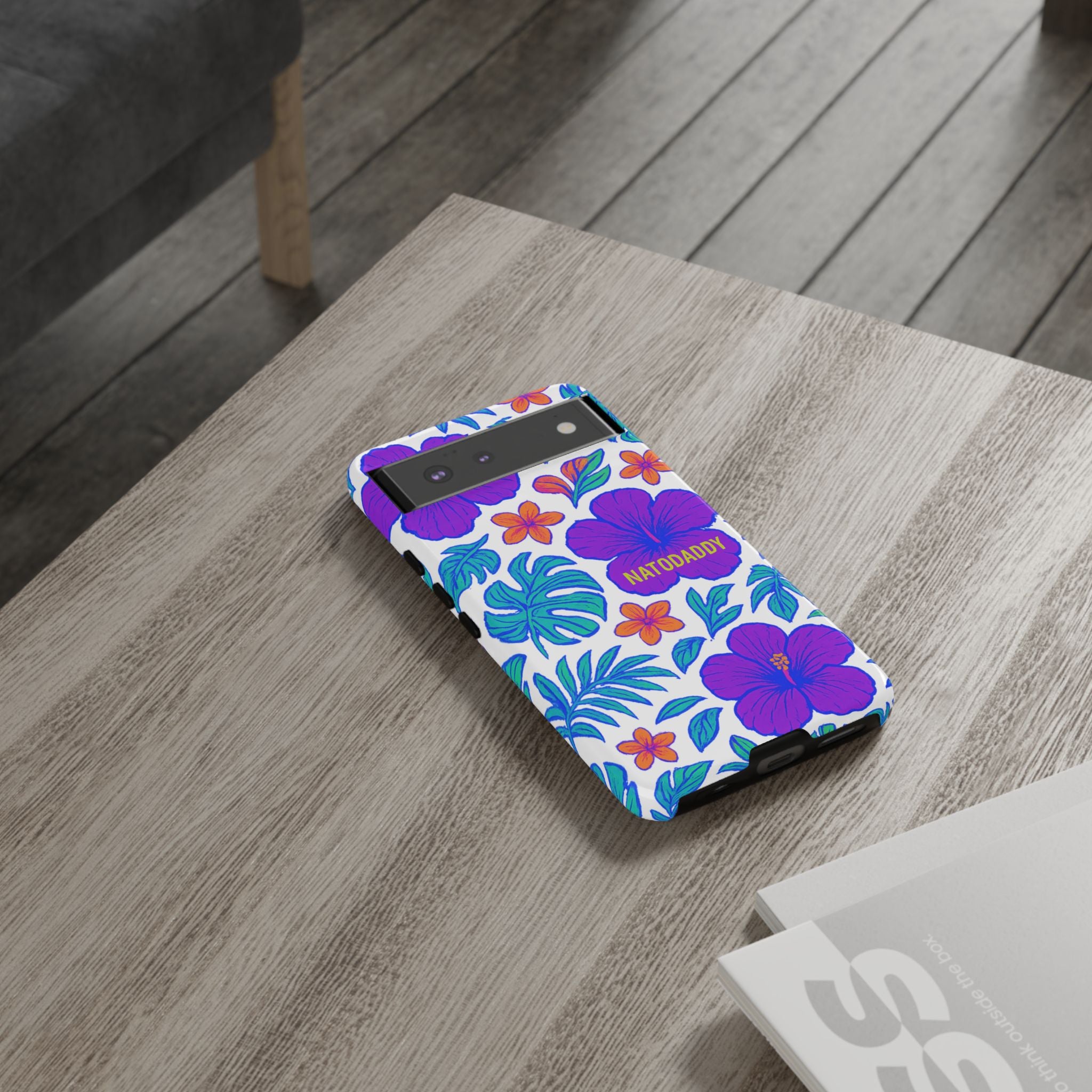 Tropical Phone Case | Tough Cases with Floral Design, Gift for Him/Her, Summer Vibe, Phone Accessory, Cute Design