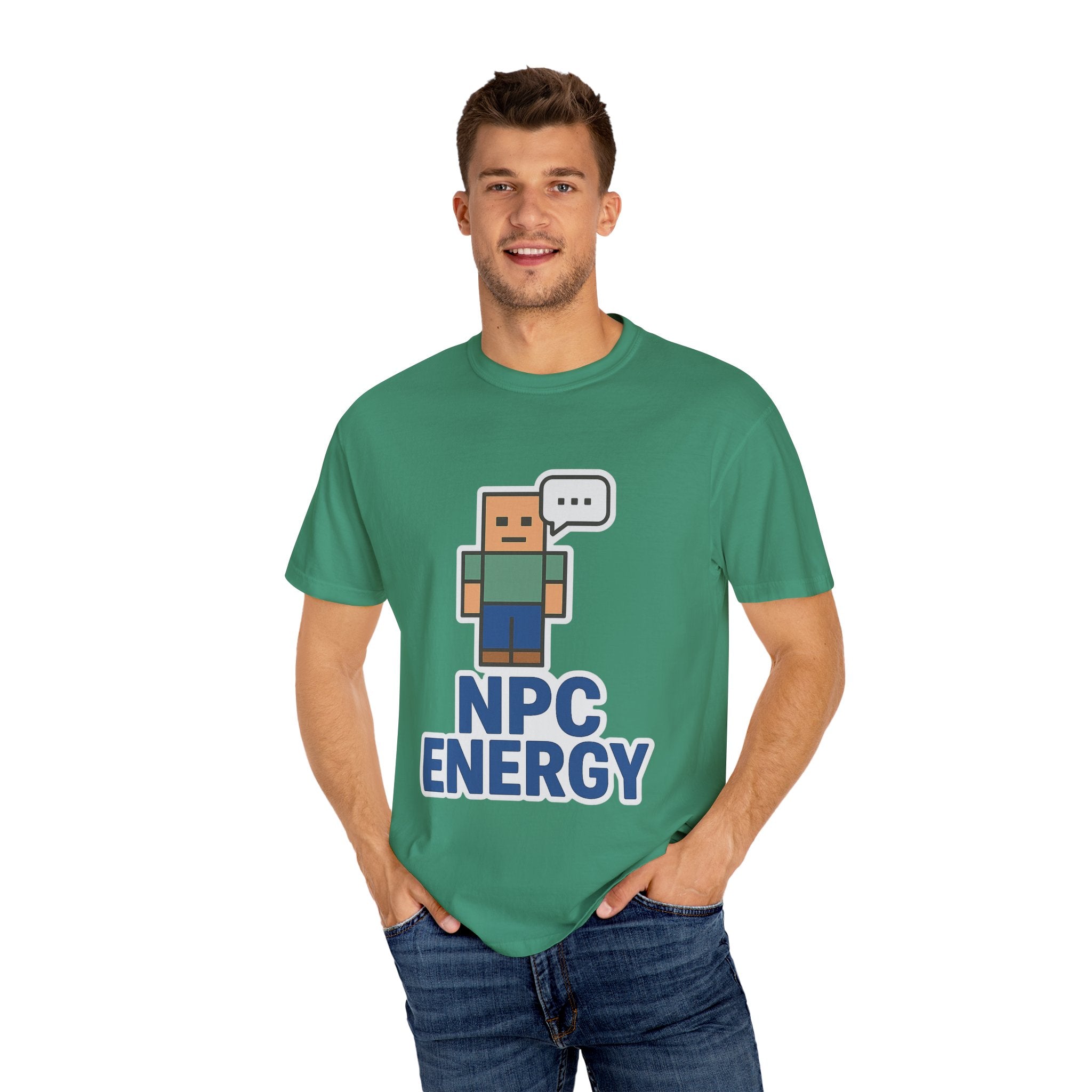 Unisex NPC Energy T-Shirt, Gamer Tee, Perfect Gift for Gamers, Casual Wear, Fun Video Game Apparel